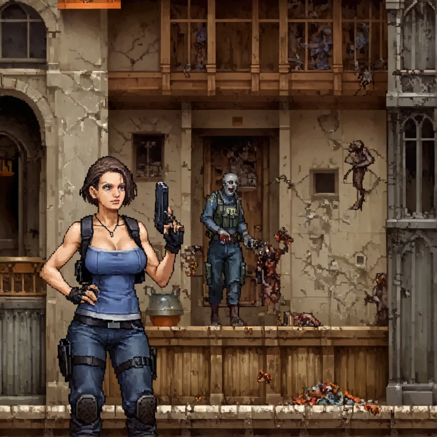EXPERIMENTAL - DS game Pixel Art style
