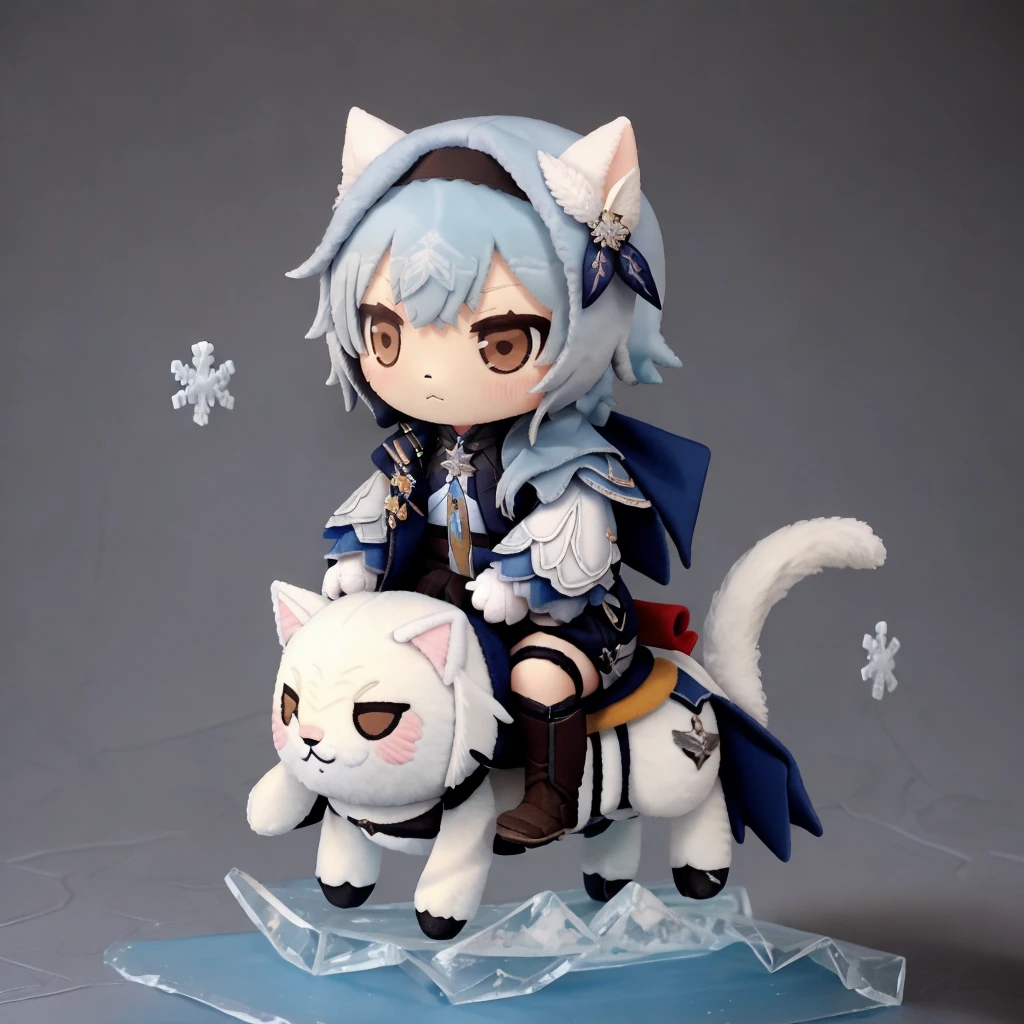 <lora:eula2-000009:1>, euladef,
snow, snowflakes,
<lora:woafu_plushify:0.7>((plushify, character stuffed toy, chibi)),
<lora:riding_a:0.8> riding on a cat,