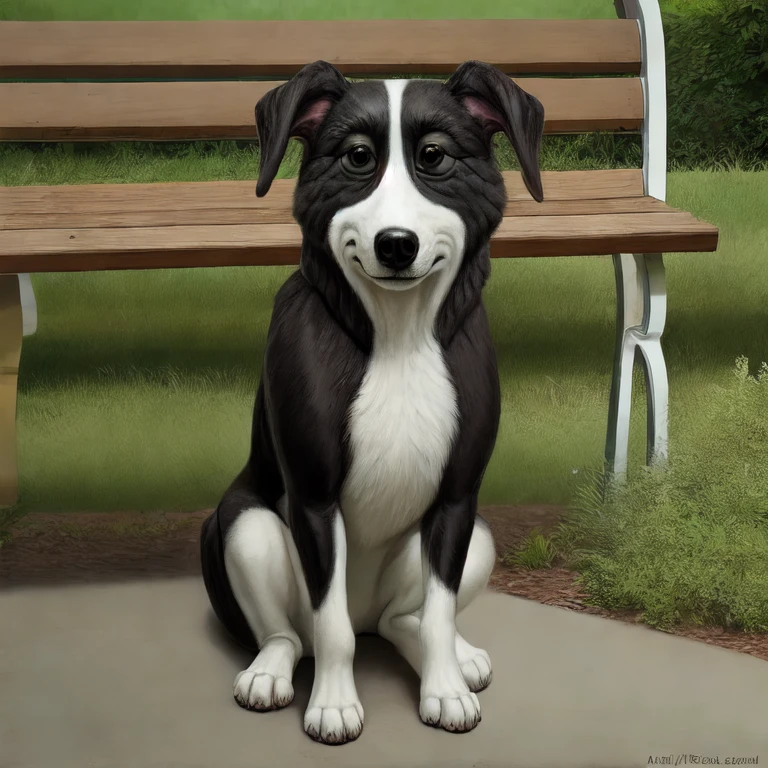 <lora:mrpickles:1> mrpickles
feral, quadruped, solo
sitting on bench, park, detailed realistic photorealism, <lora:fluffyrock-quality-tags-v4.rc11.5:0.8> best quality, good quality, masterpiece, high quality
