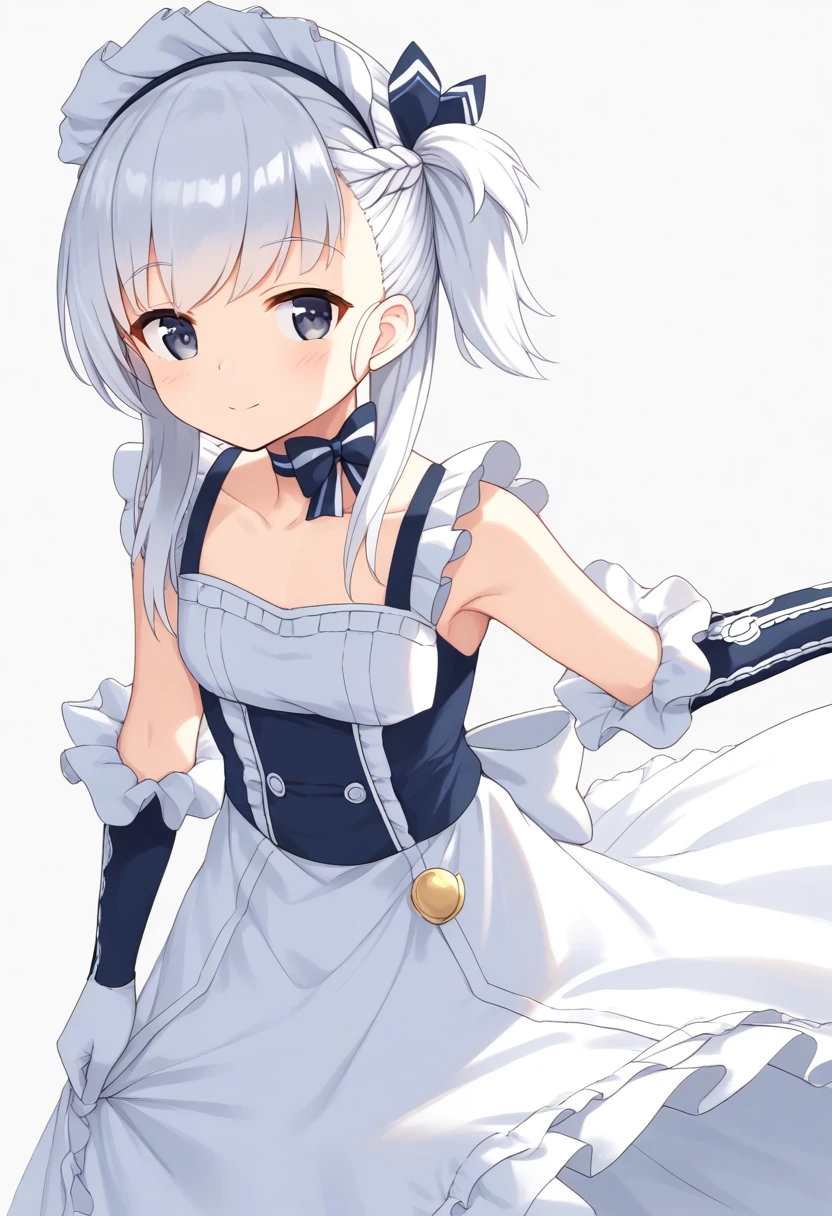 <lora:little_bel_XL_pony_bf16_v1:1>little bel \(azur lane\), 1girl, maid, BREAK score_9, score_8_up, score_7_up, BREAK source_anime, best quality, masterpiece, uncensored,<lora:sdxl_lightning_4step_lora:1>(clear eyes:1.2),zPDXLpg,rating_explicit,(4 finger:0.5),