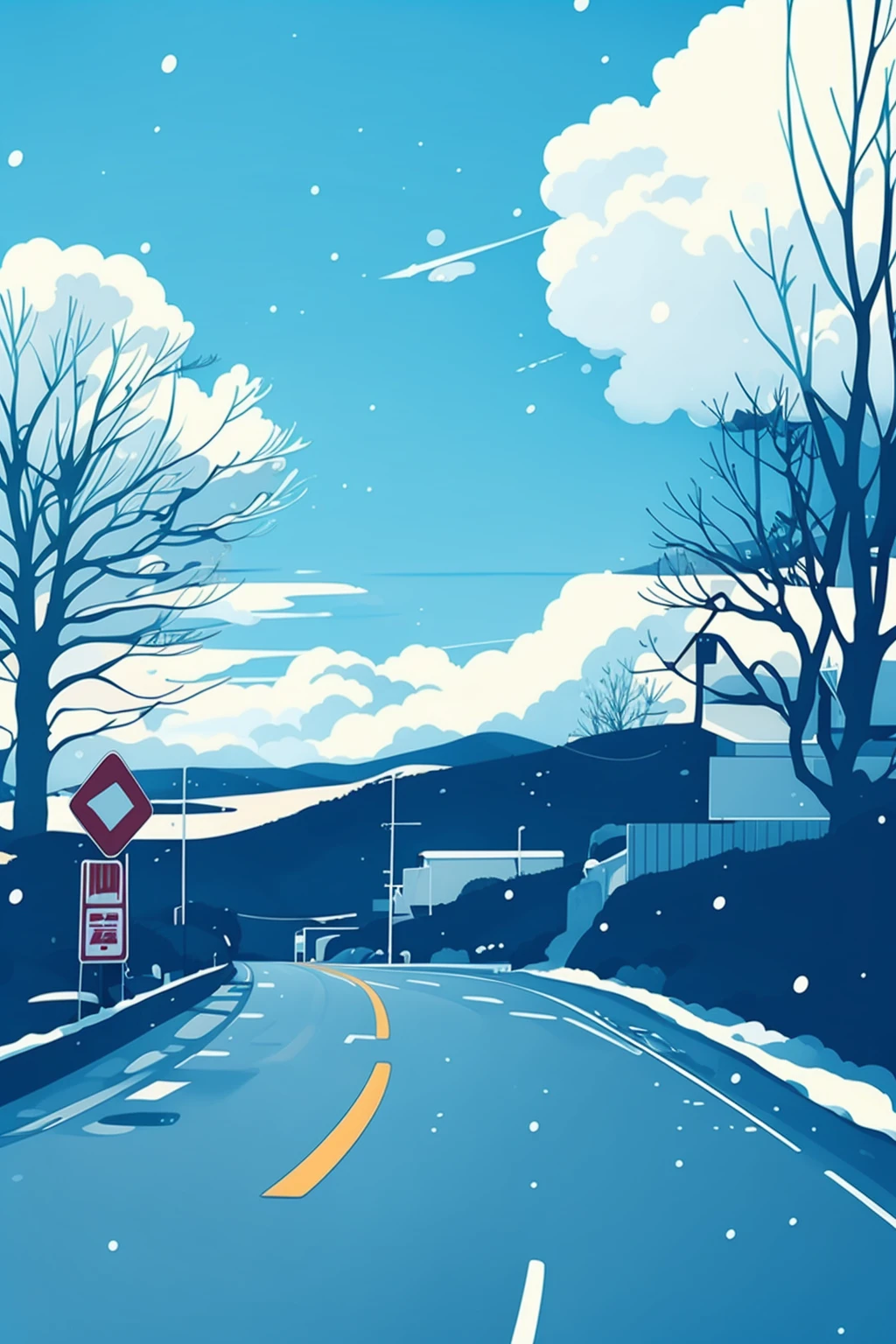 kk-boy, 1boy, upper body, male focus, motor vehicle, outdoors, white hair, ground vehicle, snow, solo, winter, sky, looking at viewer, cloud, coat, bare tree, building, road, day, cloudy sky, snowing<lora:kk-1boy:0.8> <lora:kk-boy:0.3>