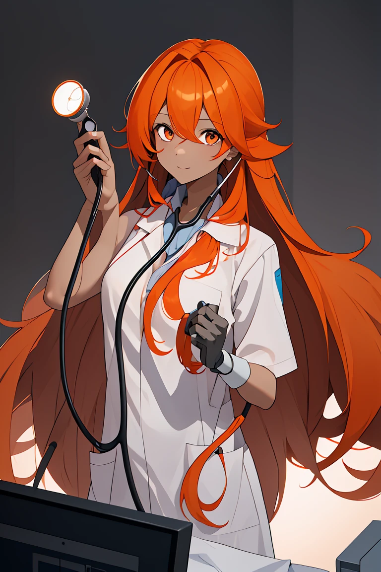 (RAW photo, best quality), (1girl), operating room, overhead surgical light,blurred background, focused,
 <lora:Danila Ward_CSC_V1.0:0.8>  danila ward,long hair, prosthetic arms, orange hair,long hair
 <lora:concept_stethoscope_listen_v2_1:0.9> (stethoscope_listen),