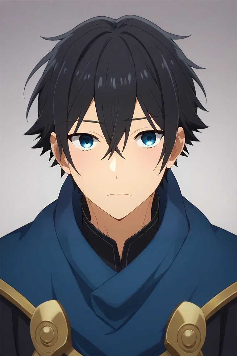 score_9, score_8_up, score_7_up, source_anime, (realistic:0.6), looking at viewer, , , 1boy, solo, male focus, <lora:izumi_miyamura_pony:0.8>, izumi_miyamura, black hair, blue eyes, hair between eyes, bangs, short hair, king costume, , Leaning forward with curiosity, <lora:sdxl_lightning_8step_lora:1>