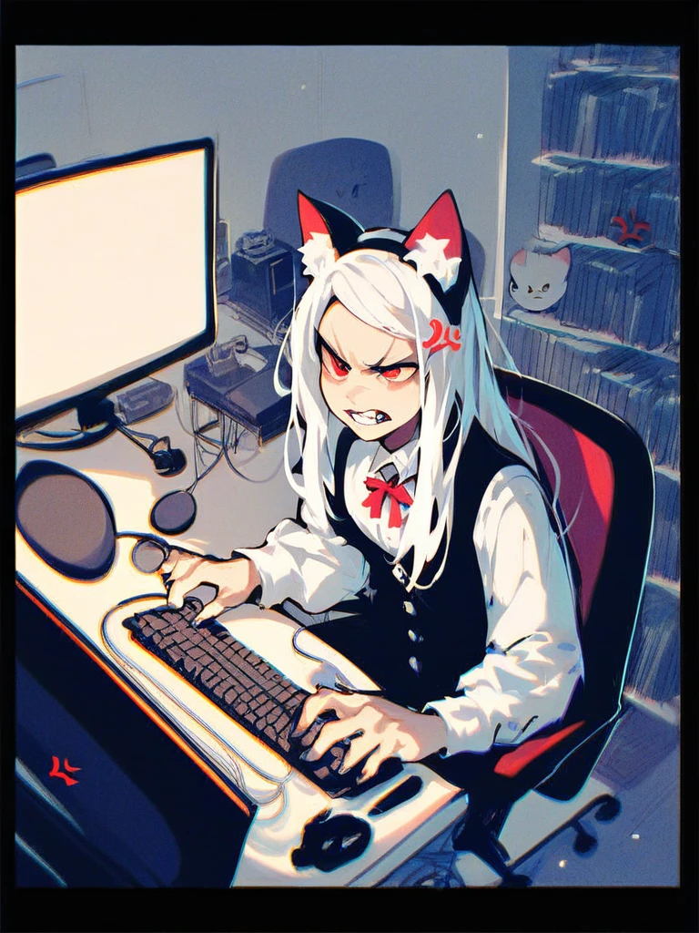 <lora:inori-meme-pony_last:1.5>,score_9_up,score_8_up,score_7_up,1girl,white hair,maid,long hair,red eyes,cat ears,