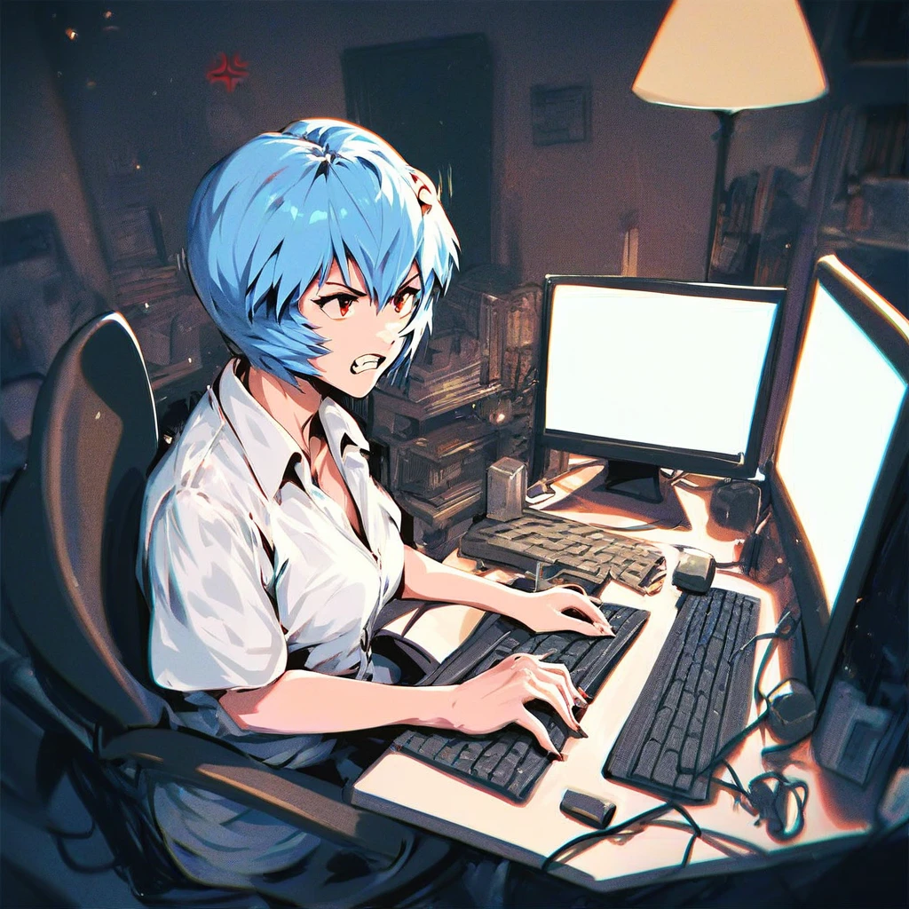 <lora:inori-meme-pony_last:1.5>,score_9_up,score_8_up,score_7_up,1girl,rei ayanami from evangelion