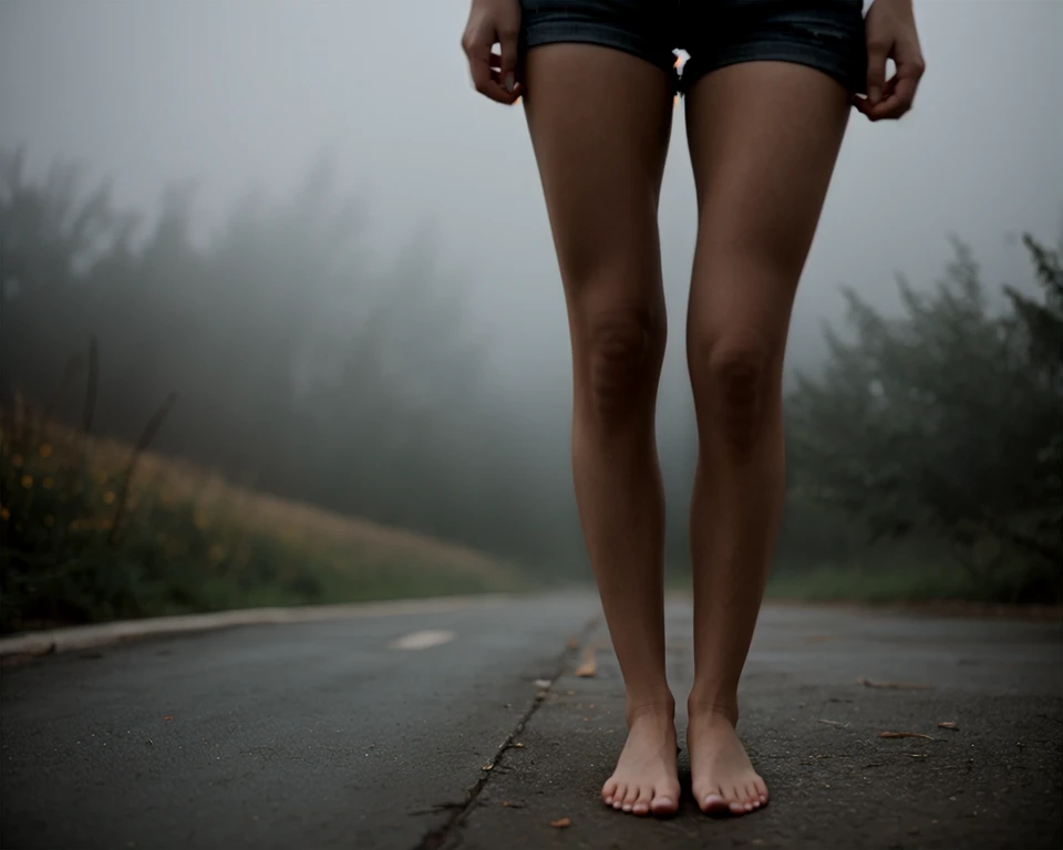 (photorealistic outdoor cinematic still:1.2) of (cute :1.1) (petite innocent looking 21yo cute_woman:1.2) with pale white skin and (tiny natural titties:1.1) and (cute belly:1.1) and (thin legs:1.1) and (elegant arms:1.1) and (anatomically correct hands:1.1) and (perfect feminine fingers:1.1) BREAK epiCPhoto  cinematic_still super_atmospheric incredibly_lifelike very_soft_shadows Brightly_Lit realistic high_exposure_raw_photograph canon_5d_camera analog_film Whimsical_and_Numb BREAK yebenya, fog, ([grayscale:vivid colors:0.3]:1.2), high_exposure (two arms and two legs in photorealistic cinematic still:1.3), hyper_realistic_detailed_skin, ((gloom:1.3) of morning light:1.1) (shallow dof swirly portrait_lens bokeh:0.8) <lora:Macro_Trash_SD15-000031:0.5>