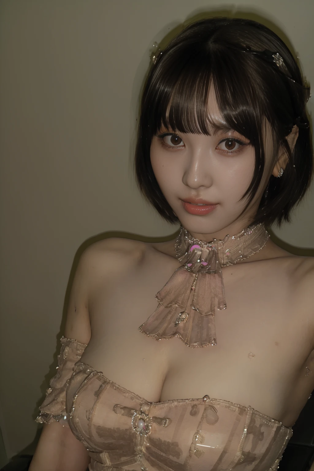 (Browsing Caution:1,4),Mix 4, (8k, RAWphotograph, Highest quality, Tabletop: 1.45), (Realistic, Realistic: 1.37),illumination, night, プロのillumination, photographn mapping, Radio City, Physically Based Rendering, Gradient Brunette, 高品質のphotograph, High resolution, 1080P, (Detailed facial depiction), (Detailed description of the hand), (Delicate CG), Extreme light and shadow, Rich details, (Detailed facial features), (Highest quality), Look in front of you, Highly detailed face, Highly detailed lips,  超High resolution, (Faithfulness: 1.4), photograph, 1 girl, [(sad)],  , Thin limbs, movie, Cool pose, I Cup, Highest qualityな完璧なボディ, photographのような, (1 girl: 1.3), Perfect balance, (Huge, Perfect breasts, Areola),(Realistic, Photorealistic:1.37),One person少女, Cowboy Shot,Professional Lighting, Photon Mapping, Radio City, RAWphotograph、(Photorealistic:1.4)、Octane Rendering、Complex 3D rendering with ultra-detail, Studio Soft Light, Rim Light, Vivid details, Super Detail, Realistic skin texture, Detailed aspect, Beautiful details in the eyes, Highly detailed CG Unity 16k wallpaper, compensate, (Detailed Background:1.2),Highest quality, 超A high resolution, Tabletop, One person少女, One person,alone, Upper Body,View Viewer, White Background, Bobcut, short hair, Multicolored Hair, compensate , Lips parted, Black Lips, eyeliner, Gothic, Goth Girl,((Multicolor hair color:1.2)),((全身全naked)),(((nsfw))),((naked)),((Black Background:1.2))
