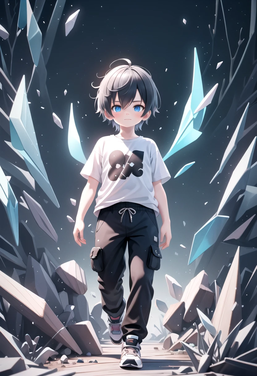 <lora:cutifiedanimecharacterdesign_variant_type_C_SD_v10:0.5>
type-c,
1boy, solo, forest, wooden village, short hair, t-shirt,black box pants,
full body, looking at viewer, faint smile,
The soft lighting and detailed surroundings create an immersive environment where imagination runs wild,
hyper-detailed, high quality visuals, dim Lighting, ultra-realistic, sharply focused, octane render, 8k UHD