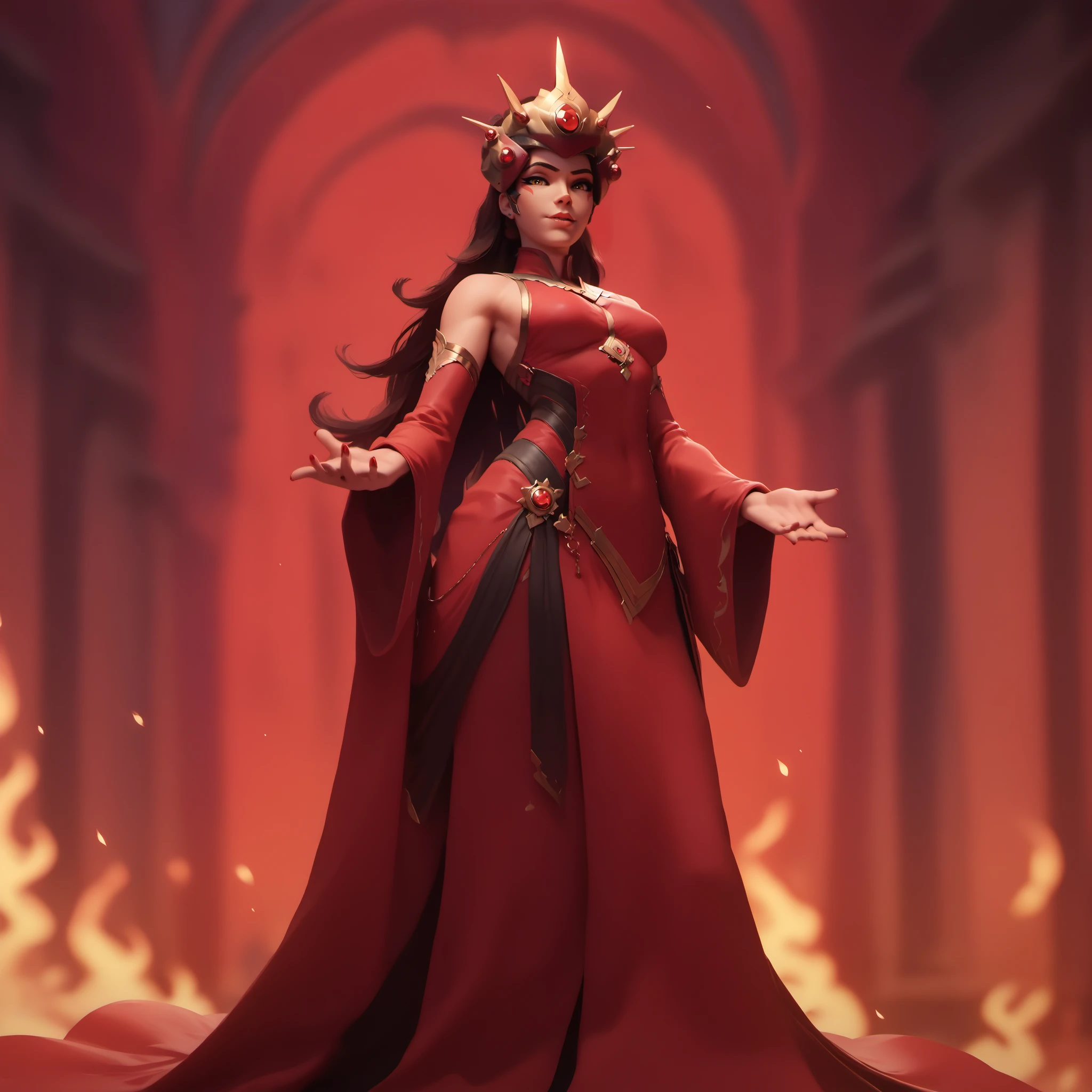 score_9, score_8_up, score_7_up,score_6_up, score_5_up, high res, 1girl, red long hair with red eyes, using staff to do fire magic, red long dress,
owstyle,<lora:owstylexlv2:1>
