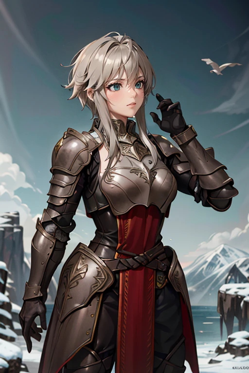 <lora:HXarmour_039:0.9>,mountain,Hero pose,, hxarmour,1girl,(dark brown armour:1.3),, ultra-detailed,extremely delicate and beautiful,(by exquisite colors block),masterpiece,best quality,unreal engine 5 rendering, light,movie,movie specffects,detailed details,HDR,UHD,8K,CG wallpaper,
