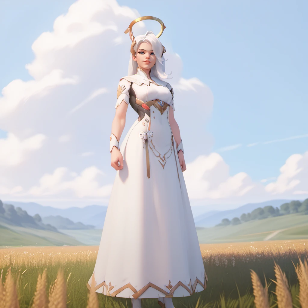 score_9, score_8_up, score_7_up,score_6_up, score_5_up, high res, 1women, white long hair with blue eyes, Standing in a wheat field, halo and white dress
owstyle,<lora:owstylexlv2:1>