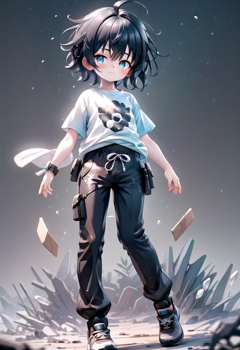 <lora:cutifiedanimecharacterdesign_variant_type_C_SD_v10:0.5>
type-c,
1boy, solo, forest, wooden village, short hair, t-shirt,black box pants,
full body, looking at viewer, faint smile,
The soft lighting and detailed surroundings create an immersive environment where imagination runs wild,
hyper-detailed, high quality visuals, dim Lighting, ultra-realistic, sharply focused, octane render, 8k UHD