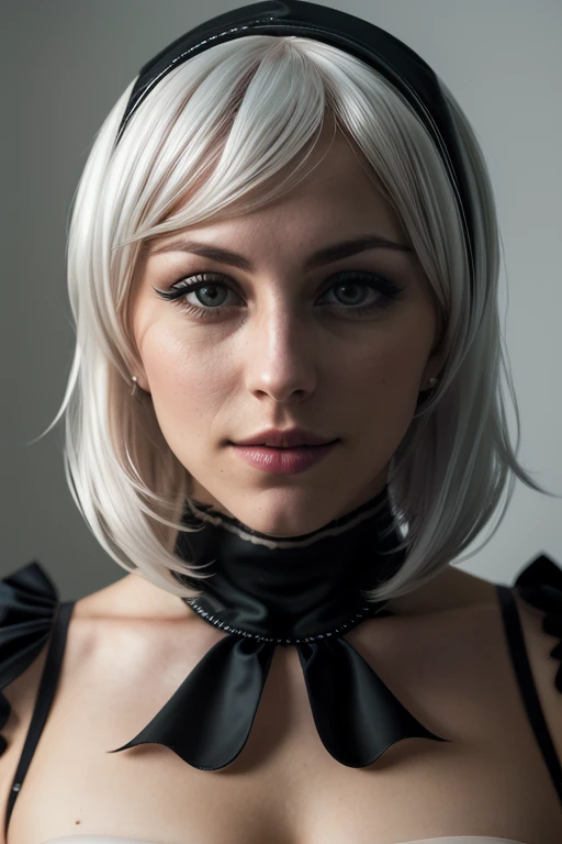 DEN_melamori_2B,
(headshot:1.1) portrait on a plain black background, (headshot:1.2), face focus, intricate (beautiful eyes:1.2), (wide open eyes:1.1), Big eyes,  clean photo, circle lighting, high contrast,
bokeh, f1.4, 40mm, photorealistic, raw, 8k, textured skin, skin pores, intricate details  <lora:epi_noiseoffset2:1>, epiCRealism