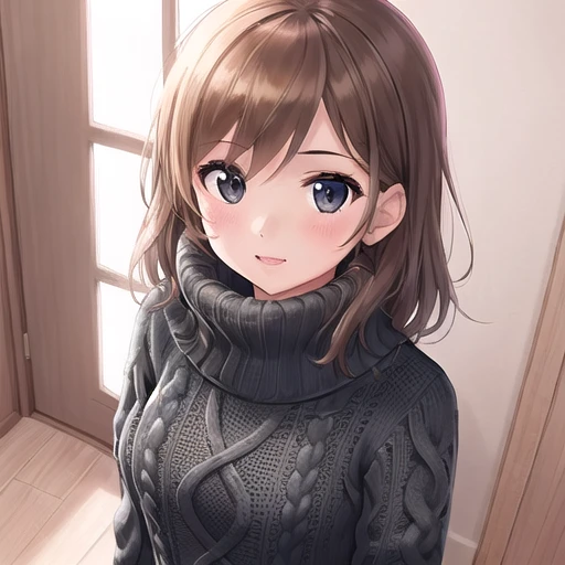 (bfsw:1.5),
1girl, turtleneck sweater, indoors, from above <lora:bfsw3:0.75>