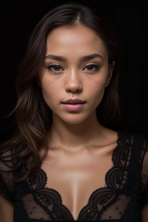 Merger_lassinta_rose,
((headshot:1.2) portrait on a (plain black background:1.2), (headshot:1.2), (face focus:1.1), (facing the camera:1.2), Head in the centre, (eye contact:1.3), (intense stare:1.1), mouth open, (facing straightforward:1.2), (forward facing:1.1), Head, face, Head focus, Head tilted down, looking slightly up at the camera:1.2),
bokeh, f1.4, 40mm, photorealistic, raw, 8k, textured skin, skin pores, intricate details <lora:epi_noiseoffset2:1>, epiCRealism