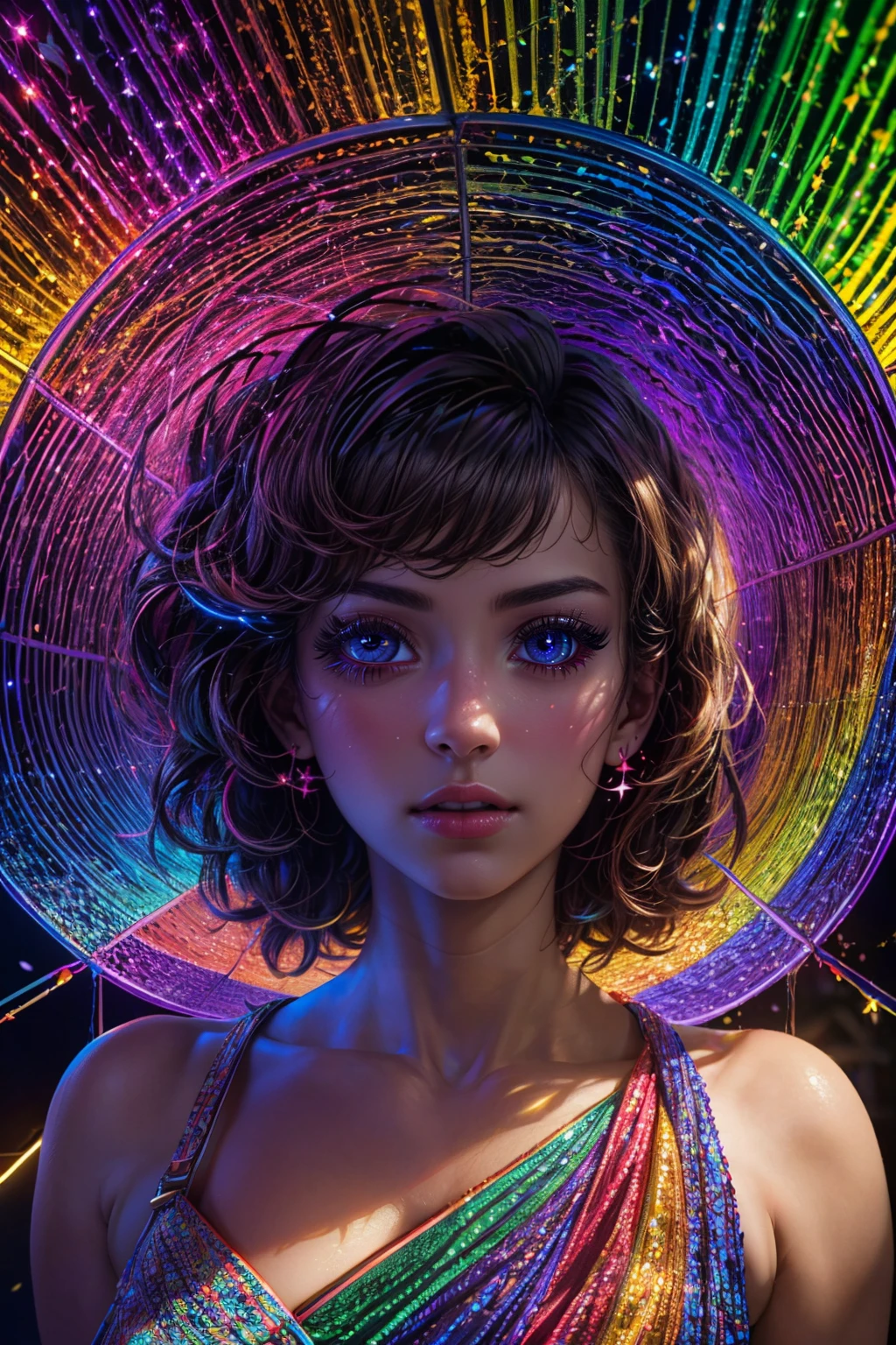 (ultra realistic,32k, masterpiece:1.2),(high detailed skin:1.1),( high quality:1.1),  <lora:Light_Tunnel:0.8>,  Light Tunnel, solo, rainbow, colorful, no humans,   blooming stars, luminescent petals, otherworldly fragrance blurry background, <lora:add_detail:0.92>, (glowwave:1.1),