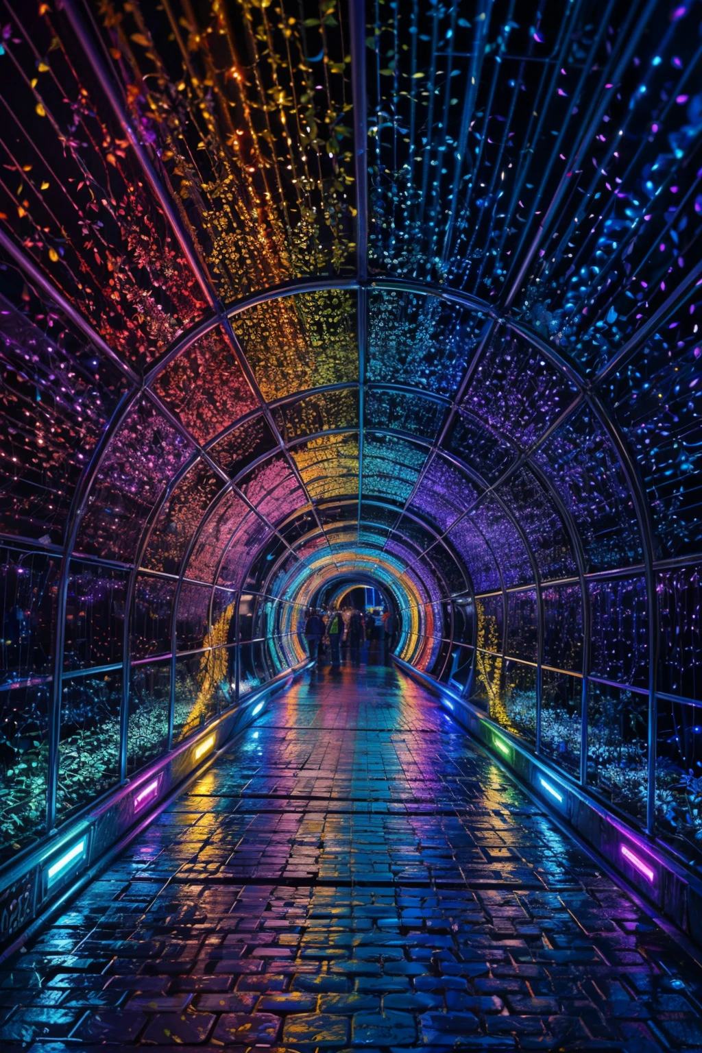 (ultra realistic,32k, masterpiece:1.2),(high detailed:1.1),( high quality:1.1),  <lora:Light_Tunnel:0.8>,  Light Tunnel, solo, colorful, abstract, minimalist,  game asset, cinematic, movie poster, no humans,   blooming stars, luminescent petals, otherworldly fragrance blurry background, <lora:add_detail:0.92>, (glowwave:1.1),