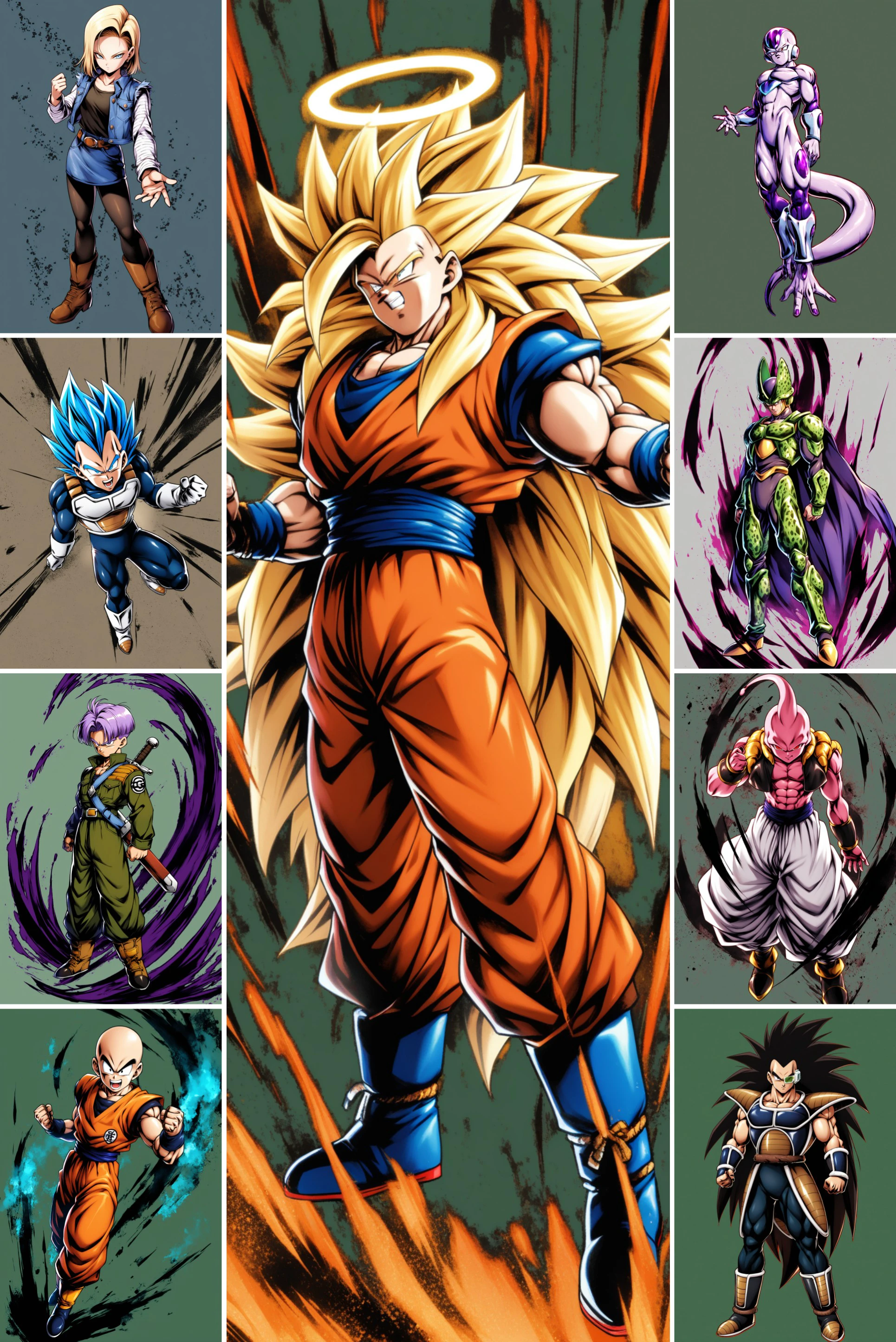 [XL] Akira Toriyama/鸟山明 《Dragon Ball》/《七龙珠》 混合水墨元素的龙珠大杂烩- Artist Style XL_v1.0