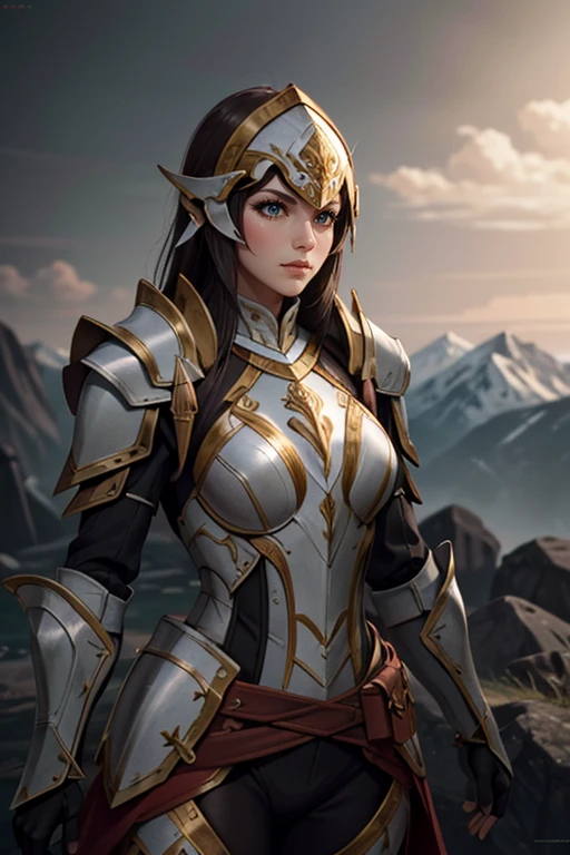 <lora:HXarmour_040:0.6>,mountain,Tilted head,, hxarmour,1girl,(black armour:1.3),, ultra-detailed,extremely delicate and beautiful,(by exquisite colors block),masterpiece,best quality,unreal engine 5 rendering,movie light,movie lens,movie special effects,detailed details,HDR,UHD,8K,CG wallpaper,