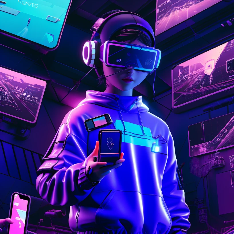 msolo, 1girl, phone, cyberpunk, helmet, holding, neon lights, cellphone,3d,8k,<lora:douyinxieshi1.5:1>,