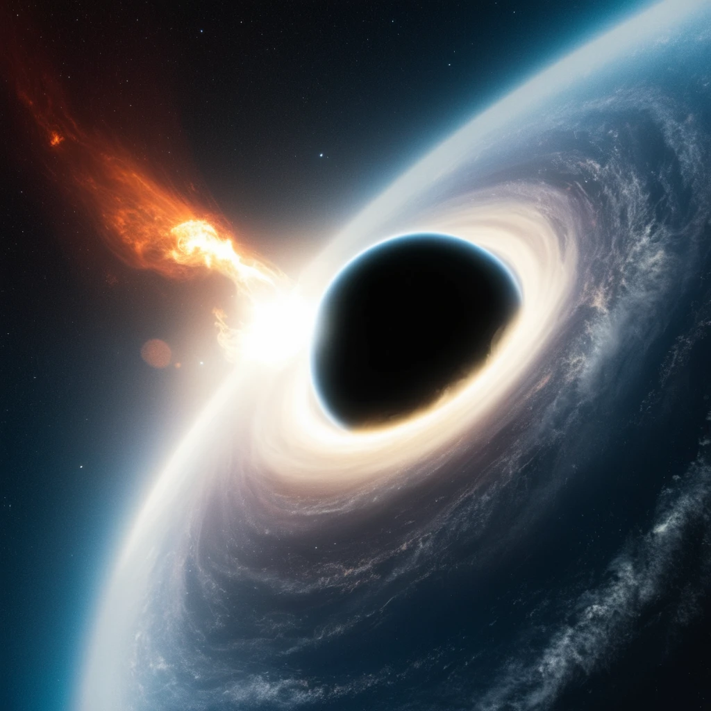 cinematic film still of  <lora:Solar flare style:1>
A Solar flare image of a black hole with a white disk in the middle,sky,no humans,glowing,star (sky),scenery,lens flare,starry sky,science fiction,space,planet,galaxy,cinematic,cosmos,detailed,detailed color,Solar flare style , heat, radiation, emission of electromagnetic radiation, shallow depth of field, vignette, highly detailed, high budget, bokeh, cinemascope, moody, epic, gorgeous, film grain, grainy