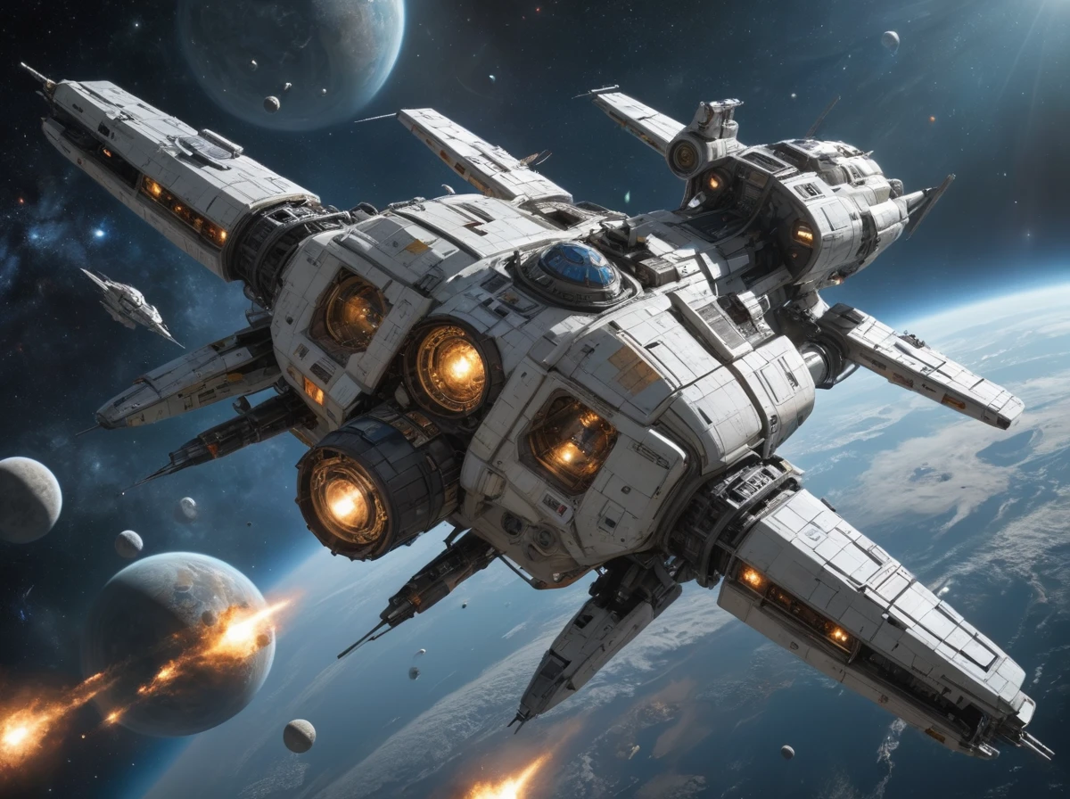 spstation, spacecraft, spaceship, science_fiction, future, industrial_style, mechanical_style, mecha_ style, artificial_satellite, space_station, colony_ship, nasa, interstellar_colonization, interstellar_travel, star_trek, alien, starwars, space, stardust, planet, nebula, galaxy, spectacular, Interstellar, ,more detail XL,Energy light particle mecha