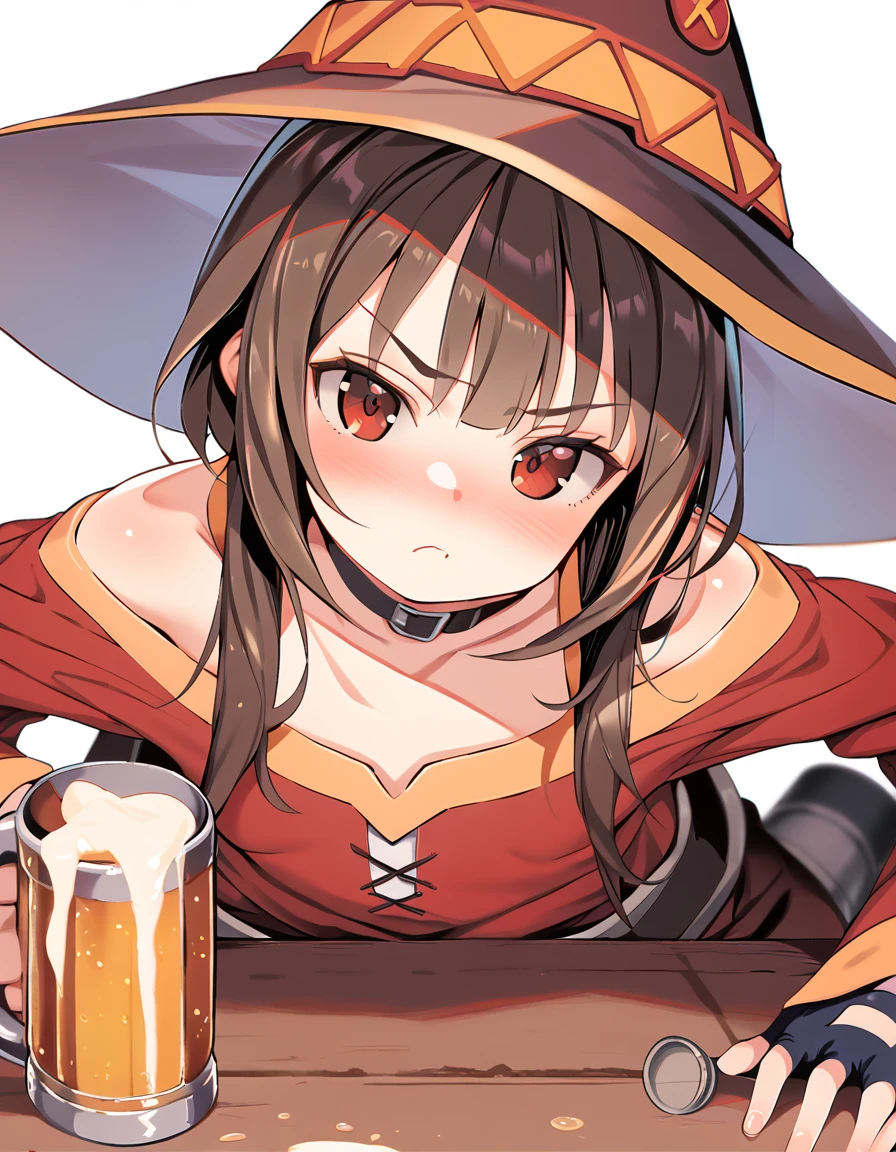 score_9, score_8_up, score_7_up, score_6_up, a girl in a canteen, beer mug,( megumin:0.8), blush, frown, looking at viewer, drunk, angry,
<lora:kink_style_xl_v5:1.4>