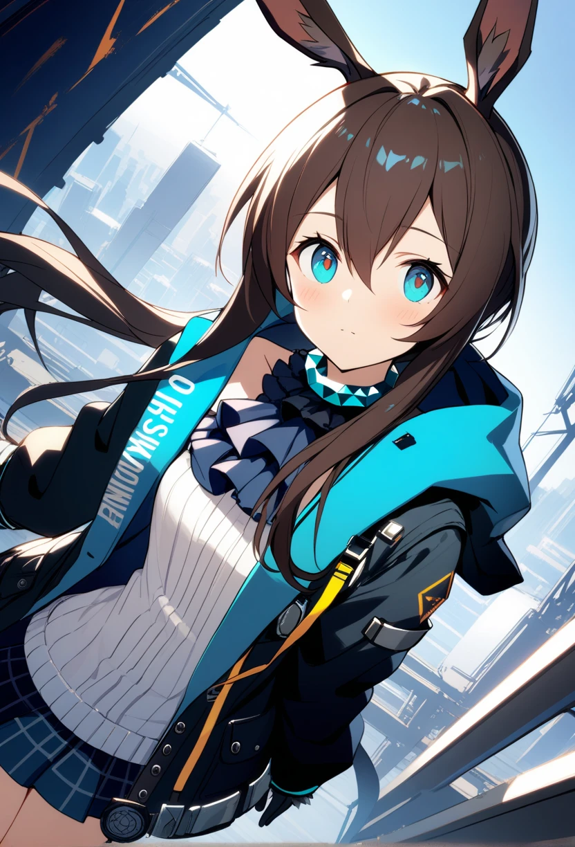 1girl, solo, amiya \(arknights\), arknights,
highly detailed, best quality, absurdres,