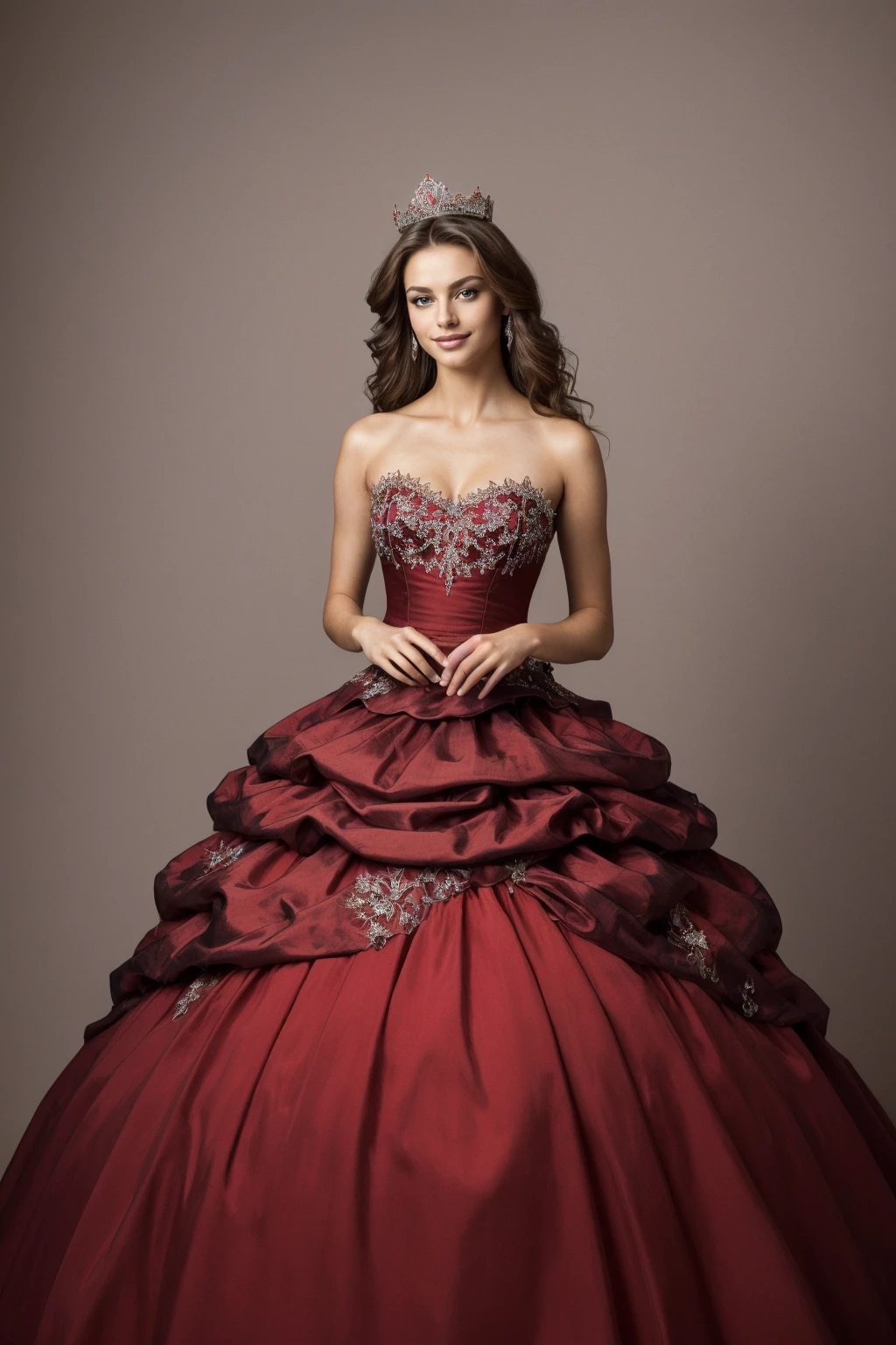 ((Masterpiece, best quality, edgQuality,realistic,photorealistic)),smile,
edgMLD_woman,edgMLD_face,edgMLD_body, woman wearing a ballgown,crown,jewelry
<lora:edgMoldovanDollLikenessv1:1>
<lora:edgBallgown_MINI:0.65> ballgown, wearing a ballgown