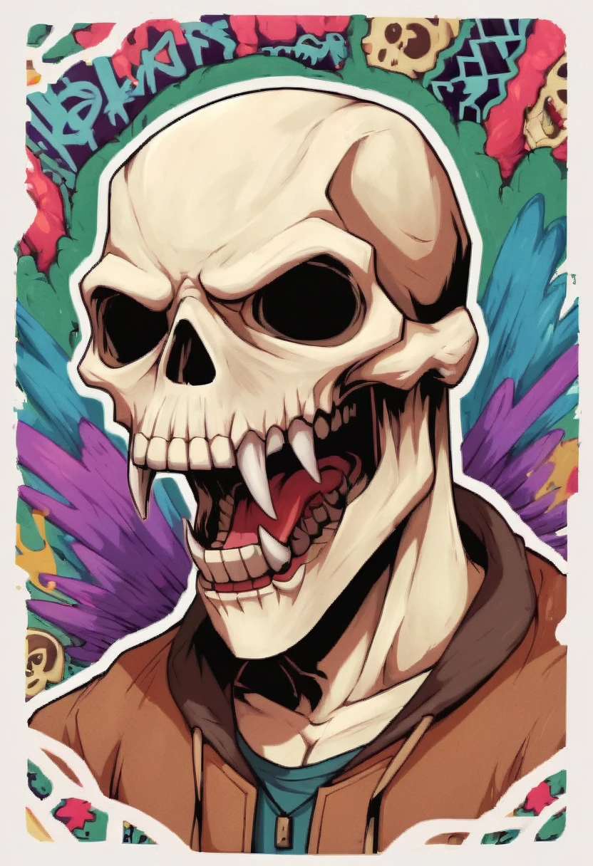 masterpiece,best quality, highly detailed, score_9, score_8_up, score_7_up, score_6_up,<lora:xl_more_art-full_v1:0.8>,
BREAK
<lora:stickers:1>stickers, outline,transparent background, portrait,skull, solo,teeth, open mouth,graffiti,