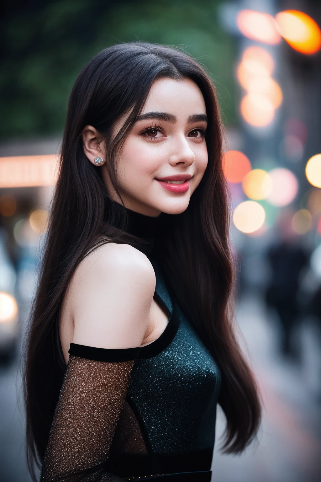 DashaT_SoloTI_v1, PA7_Portrait-MCU,(happy,smile:1.3),
closeup portrait, perfect straight hair, posing, (vintage photo, party dress), perfect skin, (Polaroid frame), 160mm f/8, 1/10s, ISO 25, ((tintype)), (analog, film, film grain:1.3), ((on a paris street, burlesque, night, gritty)), happy, 80s, ((detailed eyes)), (colorful),
(seductive:1.3),photorealistic, masterpiece, high quality, artistic, unique, award winning photograph, professional, 8k, RAW photo, best quality,flattering,
<lora:add_detail:0.6>,<lora:LowRa:>