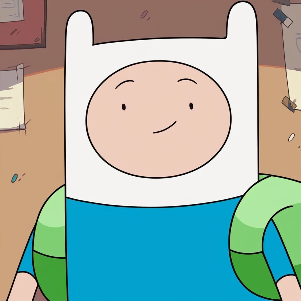 score_9, score_8_up, score_7_up, <lora:f1nn4:1> f1nn4,1boy,finn the human,adventure time,solo, portrait,smile, <lora:Adventure_Time_Style_LORA:1> dot eyes