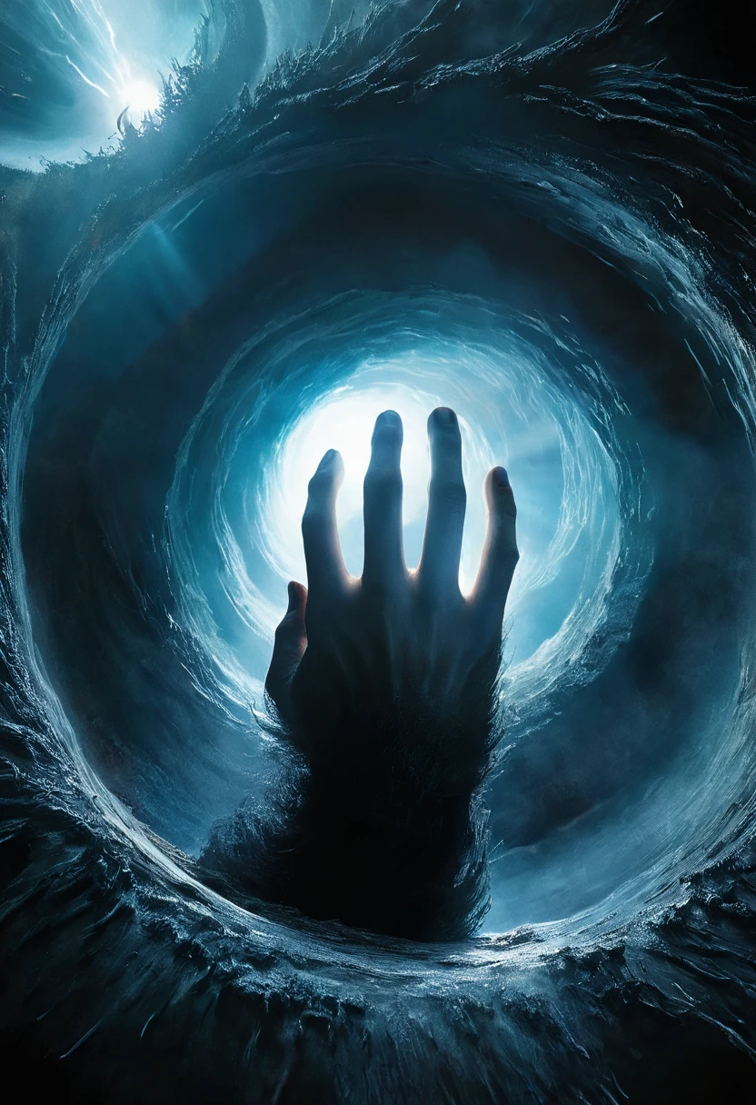 abyss, epic cinema photo, dramatic lighting,high resolution, central composition,
A large, hairy hand emerged from inside the black hole, examining the floor
<lora:xl_abyss:0.7>