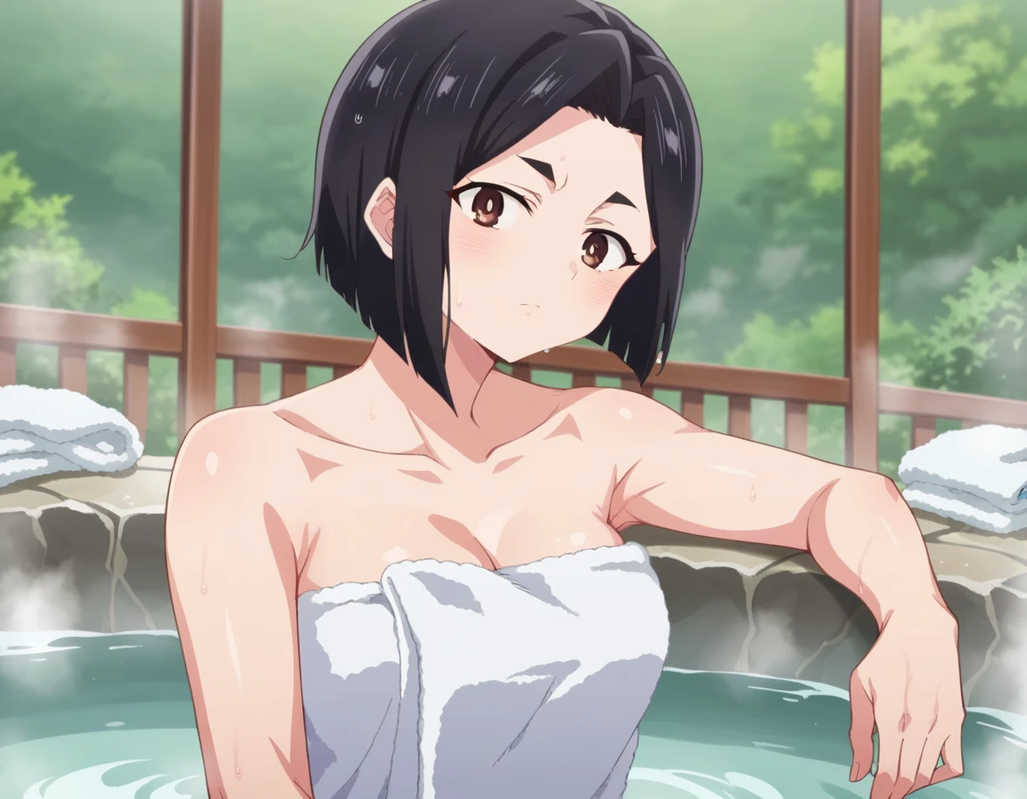 score_9, score_8_up, score_7_up, source_anime,
sanaeyamada, <lora:sanae-yamada-s2-ponyxl-lora-nochekaiser:1>,
sanae yamada, short hair, black hair, brown eyes,
nude, naked, 
outdoors, onsen, towel, naked towel, steam, bathing, nude cover, partially submerged, water, bath, steam censor, wet towel,
looking at viewer, cowboy shot, dutch angle, solo,