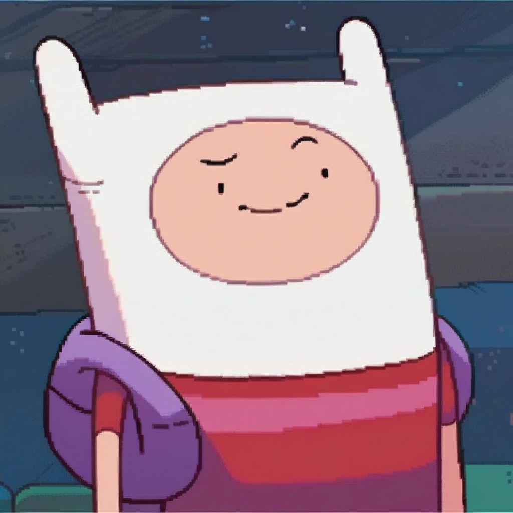 score_9, score_8_up, score_7_up, <lora:f1nn4:1> f1nn4,1boy,finn the human,adventure time,solo,portrait,smile, <lora:pixel:1> pixelart,pixel <lora:Adventure_Time_Style_LORA:1>, dot eyes