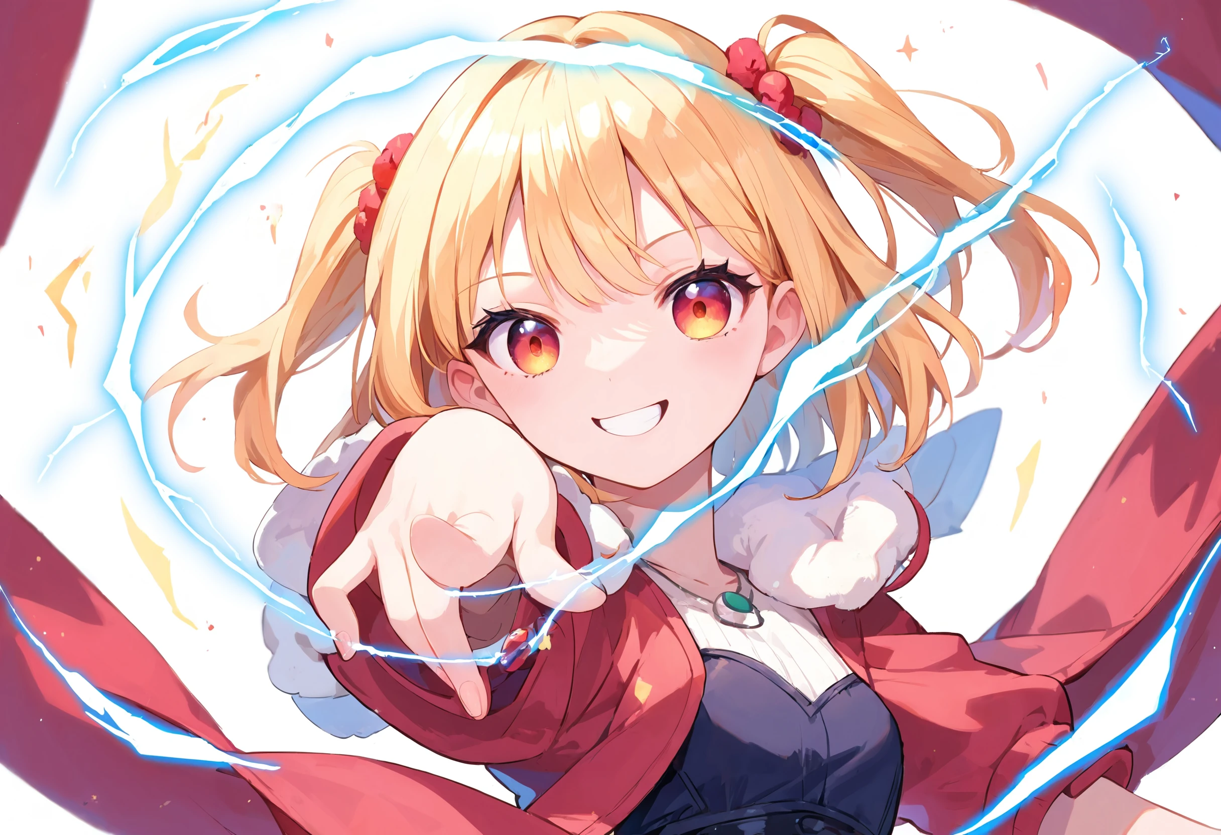 score_9_up score_8_up score_7_up, source_anime, 1girl, pointing electricity, smile
<lora:only_my_railgun_pony:1>