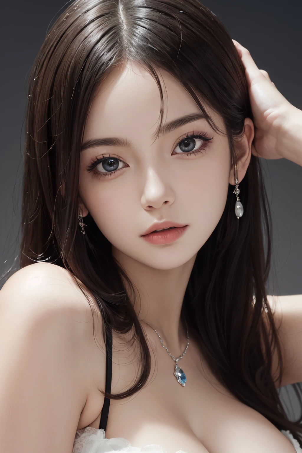 1girl, (close up), (masterpiece, best quality), RAW photo, 16k wallpaper, extremely detailed CG, amazing, ultra detailed, hyperrealistic, official art, High quality texture, incredibly absurdres, highres, 18 years old, cute girl, beautiful face, detailed large black eyes,