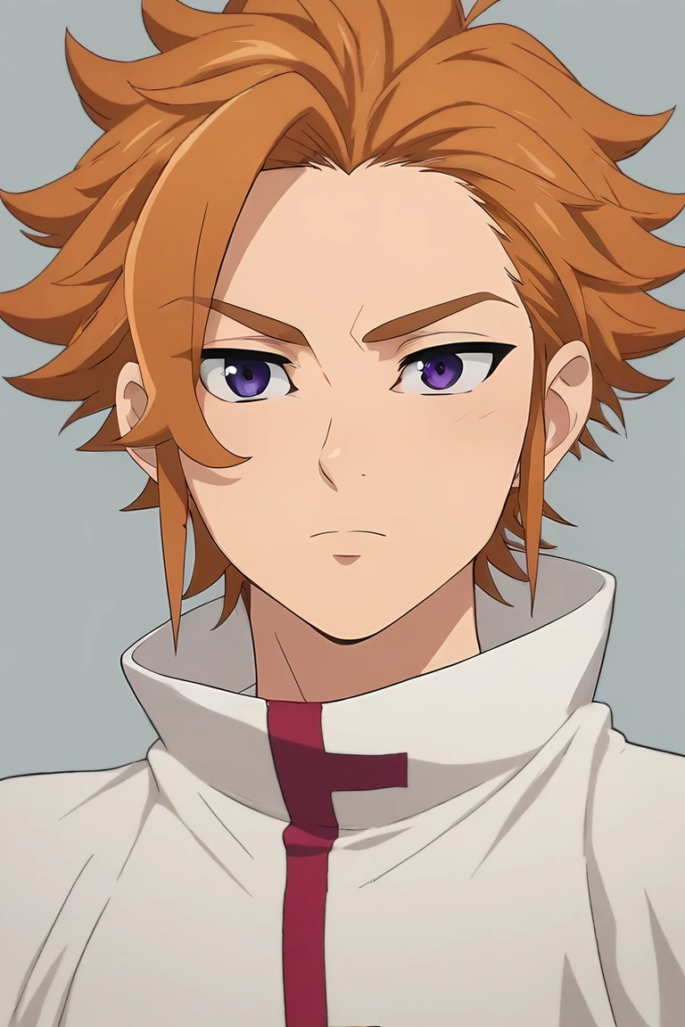 score_9, score_8_up, score_7_up, source_anime, semi-realistic, looking at viewer, , , 1boy, solo, male focus, <lora:arthur_pendragon_pony:0.82>, arthur_pendragon, orange hair, purple eyes, short hair, , izakaya, , <lora:sdxl_lightning_8step_lora:1>