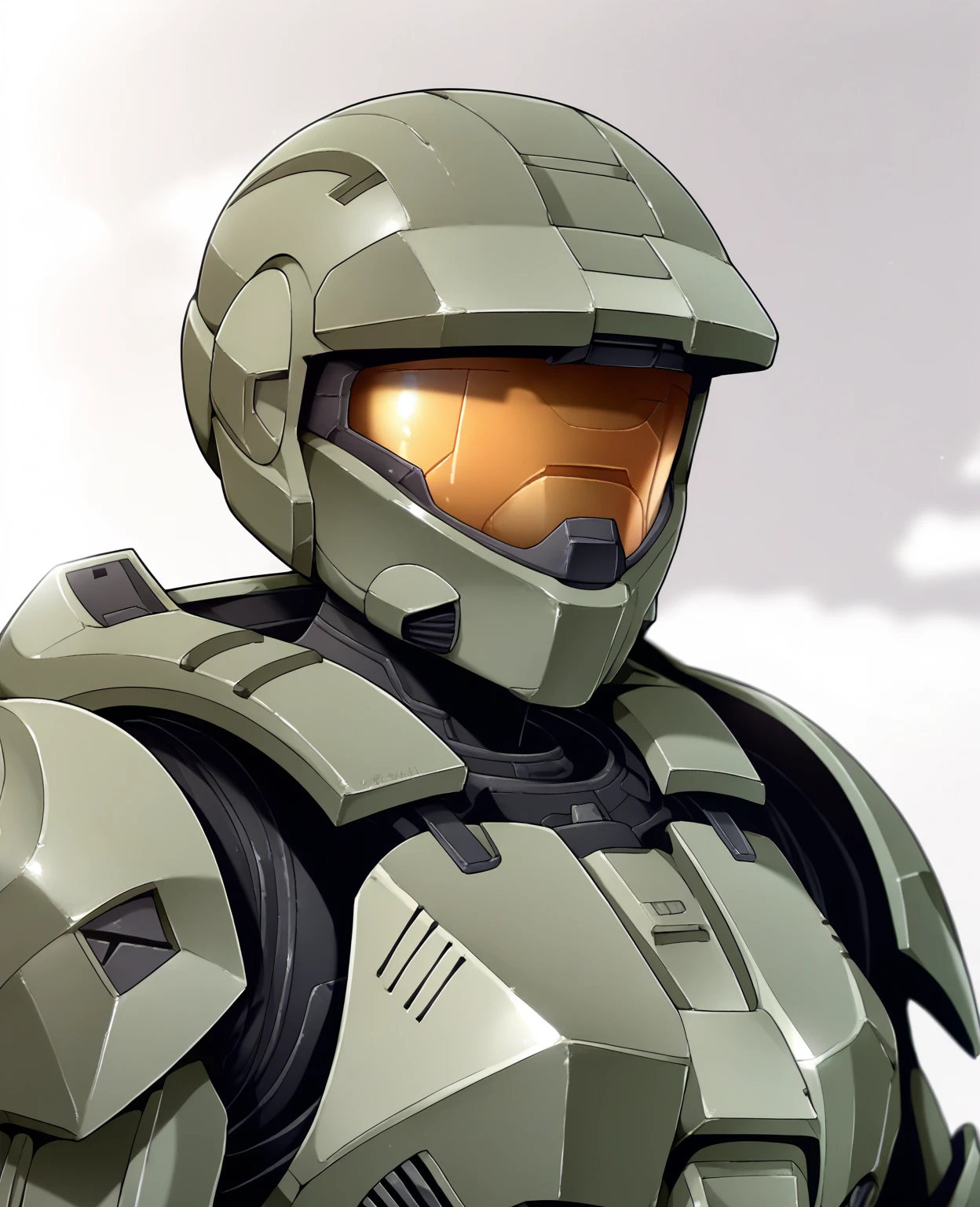 score_9, score_8_up, score_7_up, score_6_up, score_5_up, score_4_up, source_anime, jwt, 7x90um, spartan \(halo\), male, 1boy, master chief, solo, helmet, faceless, armor, gloves, power armor, science fiction, crotch plate, breastplate, large breasts, simple background, (((upper body, portrait, close-up, headshot portrait))), green armor, visor
<lora:spartan_pdxl:1>