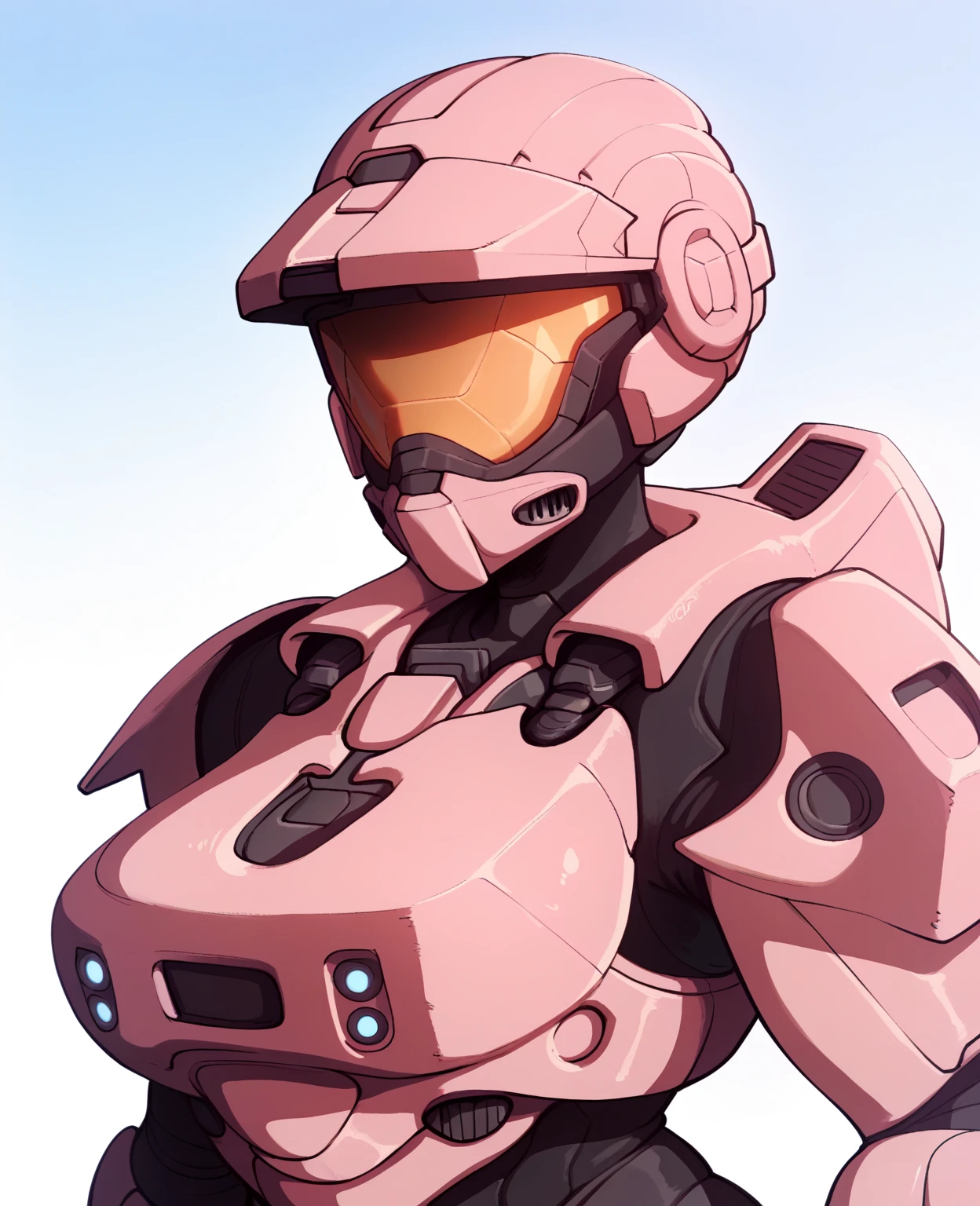 score_9, score_8_up, score_7_up, score_6_up, score_5_up, score_4_up, source_anime, mdbg, smh, spartan \(halo\), 1girl, solo, helmet, faceless, armor, gloves, power armor, science fiction, crotch plate, breastplate, large breasts, simple background, (((upper body, portrait, close-up, headshot portrait)))
 <lora:spartan_pdxl:1>