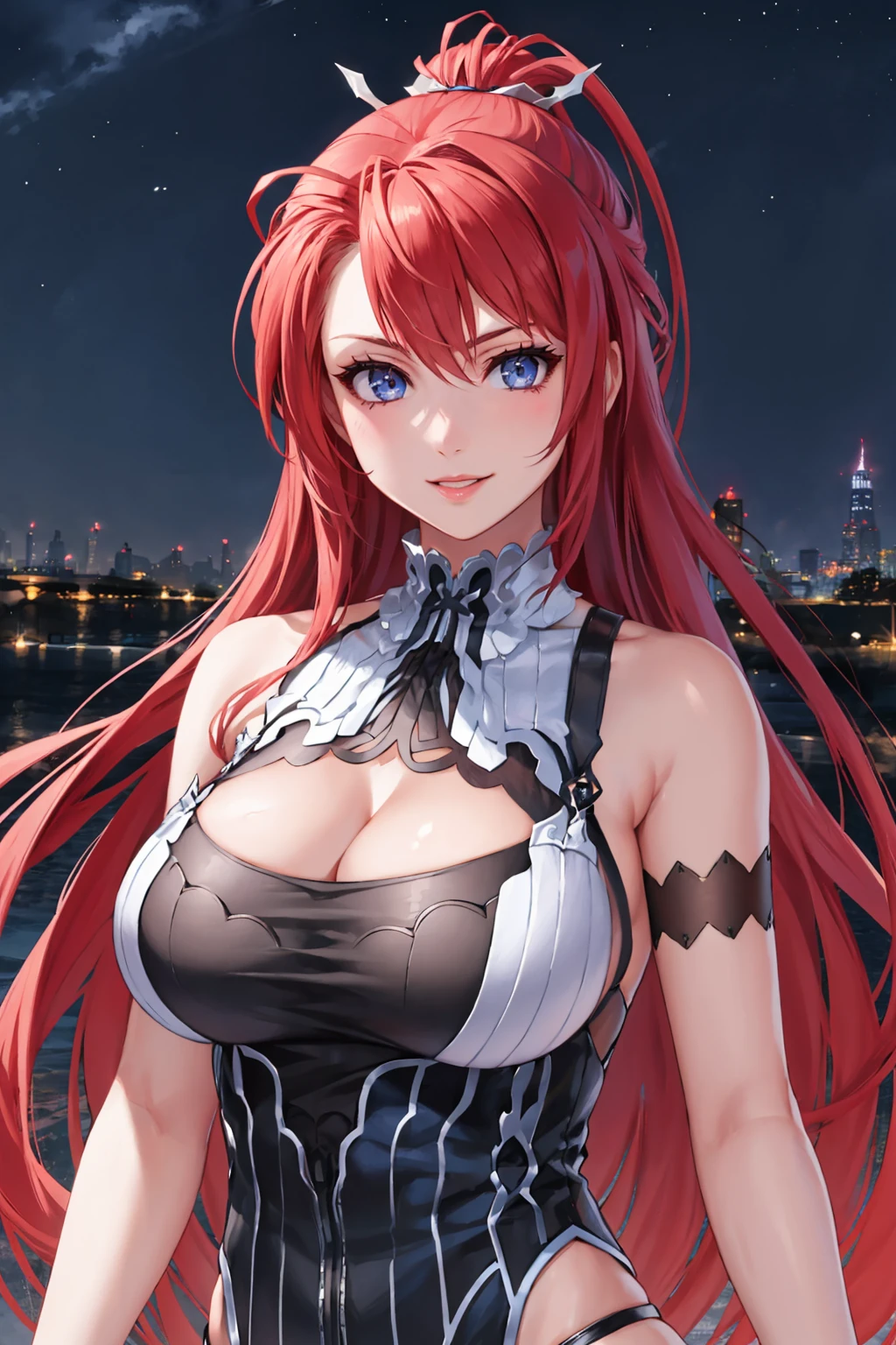 Rene ryugasaki, (highest quality, highest quality, official art, beautiful and aesthetic:1.2), (1 girl:1.3), very detailed,most detailed, (dynamic pose), (transparent dress:1.2), (shiny skin), Upper body, puffy nipples, public indecency, nipples through, bare nipples, bare breasts, {disgust, scared}