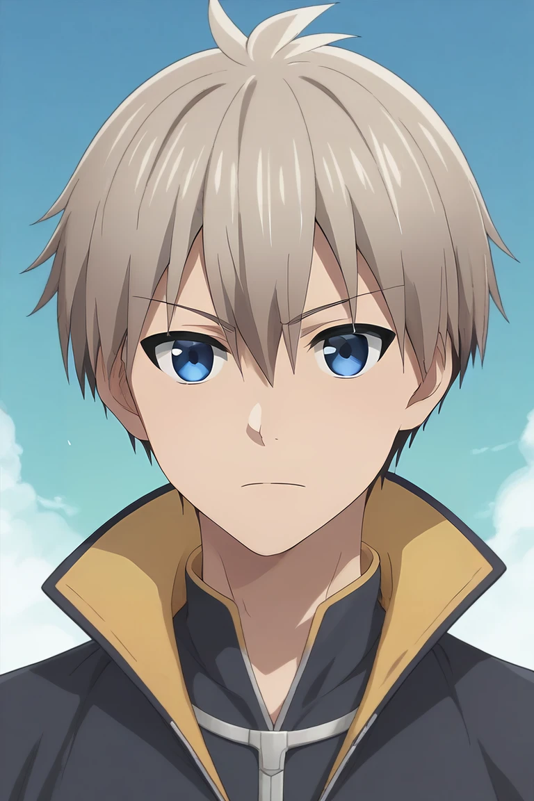 score_9, score_8_up, score_7_up, source_anime, , looking at viewer, upper body, , 1boy, solo, male focus, <lora:kiri_uzaki_pony:0.96>, kiri_uzaki, grey hair, blue eyes, short hair, hair between eyes, bangs, dalmatian costume, science fiction detective, , <lora:sdxl_lightning_8step_lora:1>