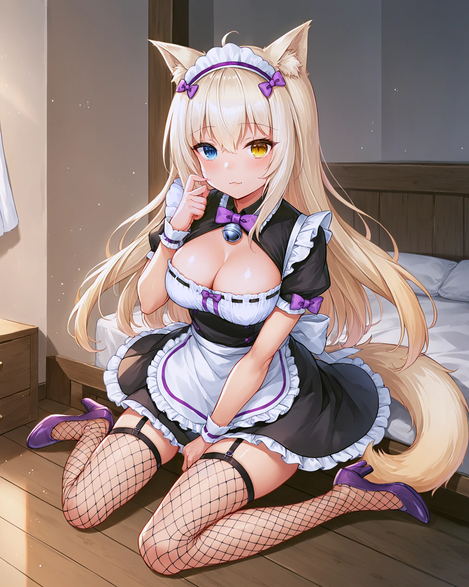 Standing footjob throw Standing footjob POV penis male leg Male masturbation throw hands penis Girl in black maid outfit Beautiful long blonde hair Trampling on penis Sadistic smile Cum on feet Long skirt Big Breasts barefoot Black Panties