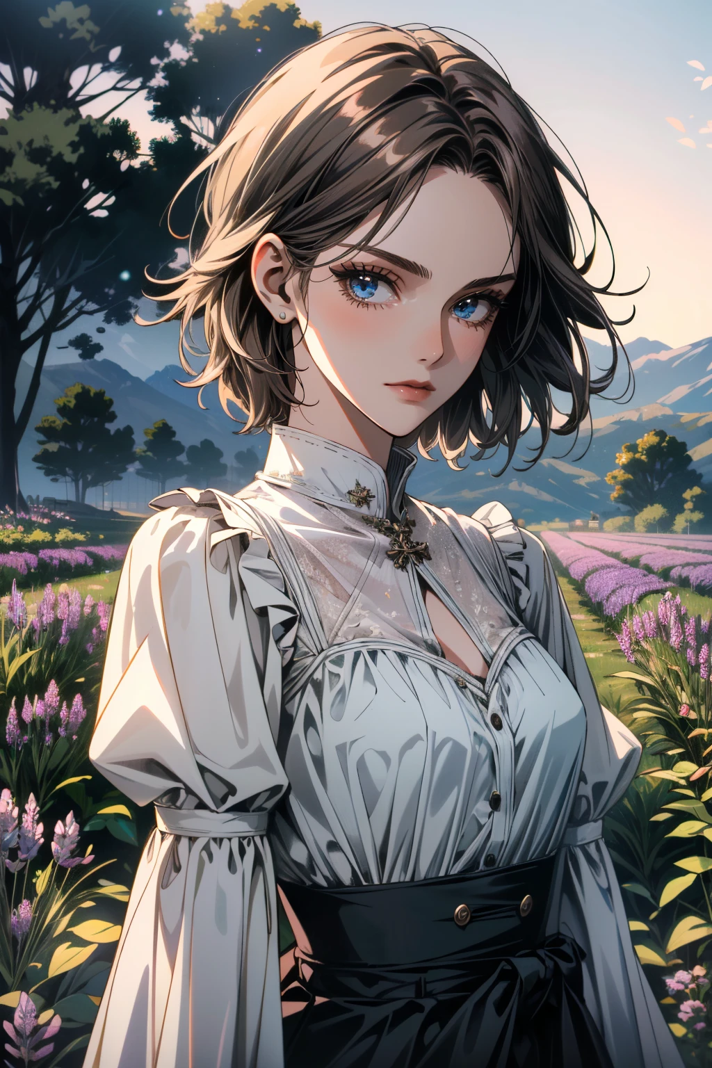 ((ultra detailed, masterpiece, absurdres))
<lora:EWJuli:0.8>
EWJuli, 1girl, medium hair, brown hair, blue eyes, Enchanting Lavender Fields at Dawn