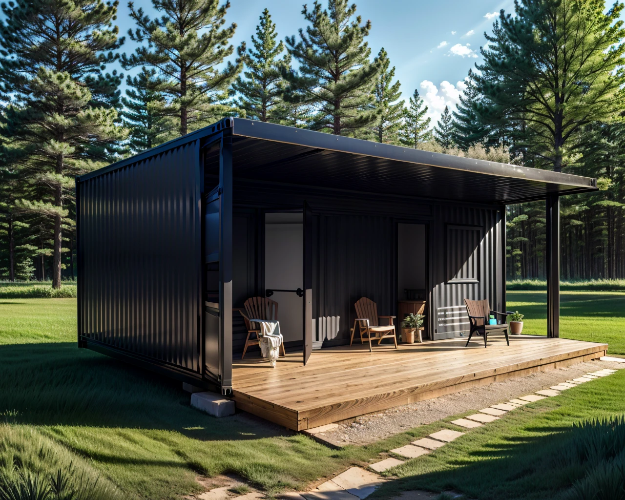 best quality,masterpiece,highly detailed,ultra-detailed, 
 <lora:neg9V2_last:0.5>
 <lora:Containerhouse:1>containerhouse, scenery, no humans, outdoors