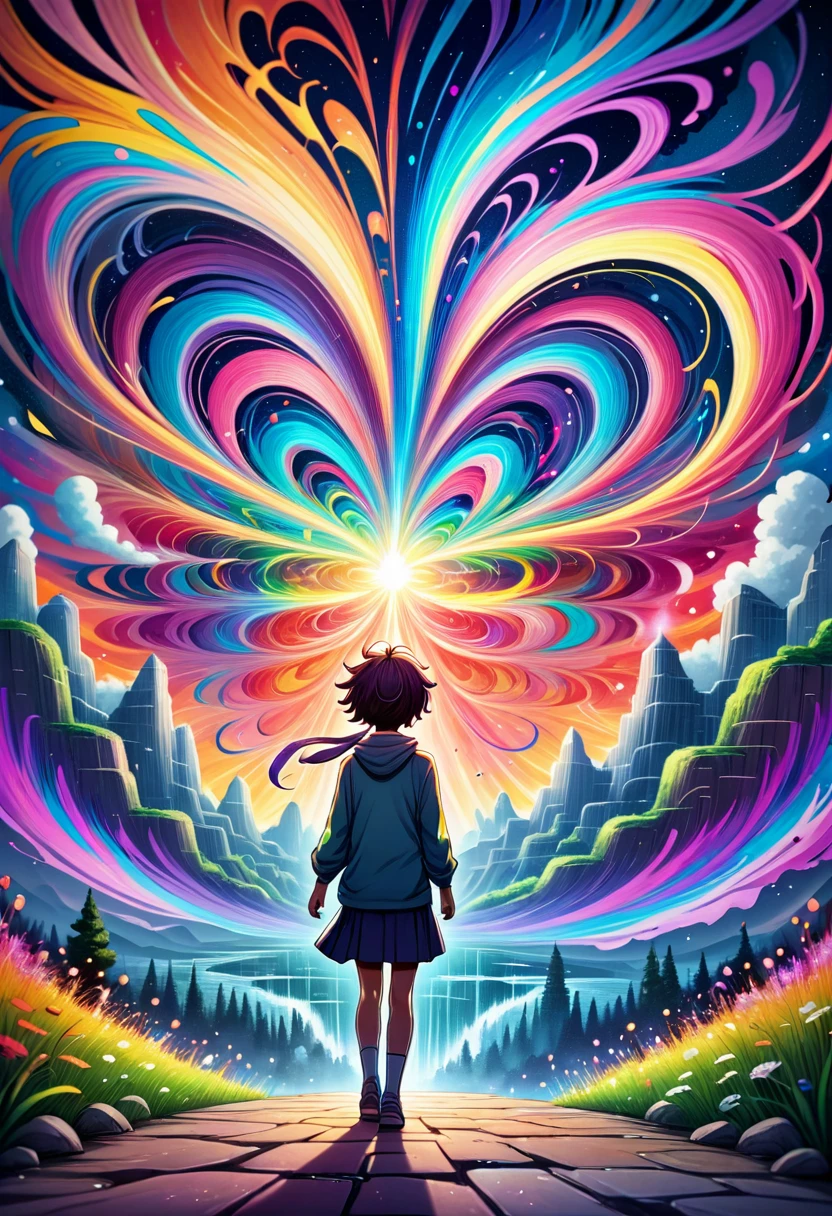 In a vibrant and captivating anime sketch, a psychedelic anime sketch featuring a heartwarming, inspiring, endearing, cartoon, masterpiece. The background is a swirling mass of colors, with a hypnotic aura that echoes through the entire scene. The sketch is a masterpiece, with bold lines and vivid colors that bring the scene to life., In a vibrant and captivating anime sketch, a psychedelic anime sketch featuring a heartwarming, inspiring, endearing, cartoon, masterpiece. The background is a swirling mass of colors, with a hypnotic aura that echoes through the entire scene. The sketch is a masterpiece, with bold lines and vivid colors that bring the scene to life.