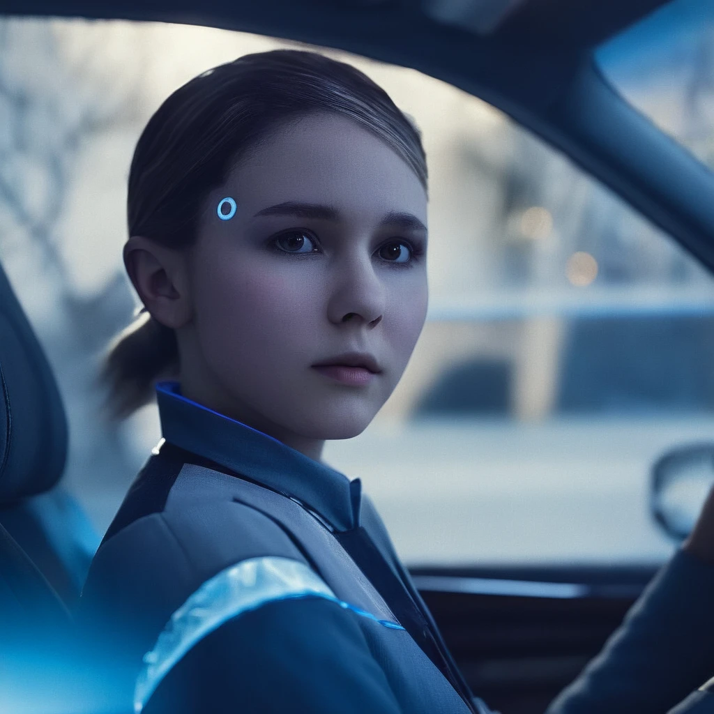 cinematic film still of  <lora:Detroit Become Human style:1>
 <lora:perfection style:1>
In the year 2038 Alice a young girl sitting in a car looking at something, Detroit Become Human style, shallow depth of field, vignette, highly detailed, high budget, bokeh, cinemascope, moody, epic, gorgeous, film grain, grainy