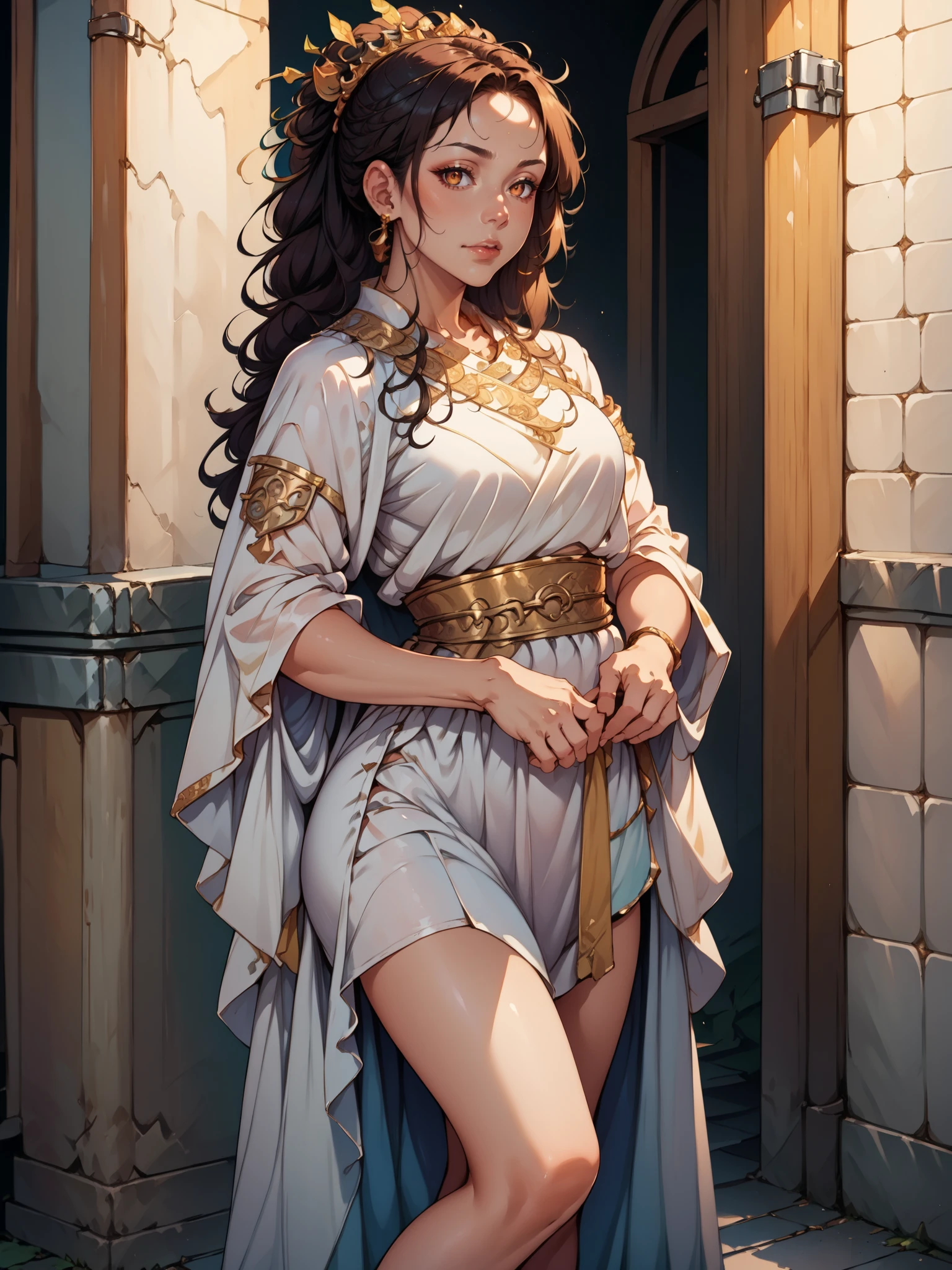 source_anime ,score_9, score_8_up, score_7_up, score_6_up, rating_safe, photo, source_anime,  BREAK 1woman, wearing a fantasy_toga, <lora:Fantasy_toga_PonyXL:1>,