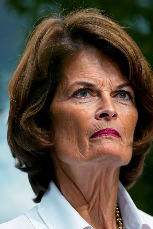 lisa murkowski <lora:politician_003_lisa_murkowski:0.65> face closeup, face focus, shirt, formal, suit, collared shirt, white shirt, jacket,
capitol hill at background,
best quality, masterpiece, HDR, professional, studio quality, highres,