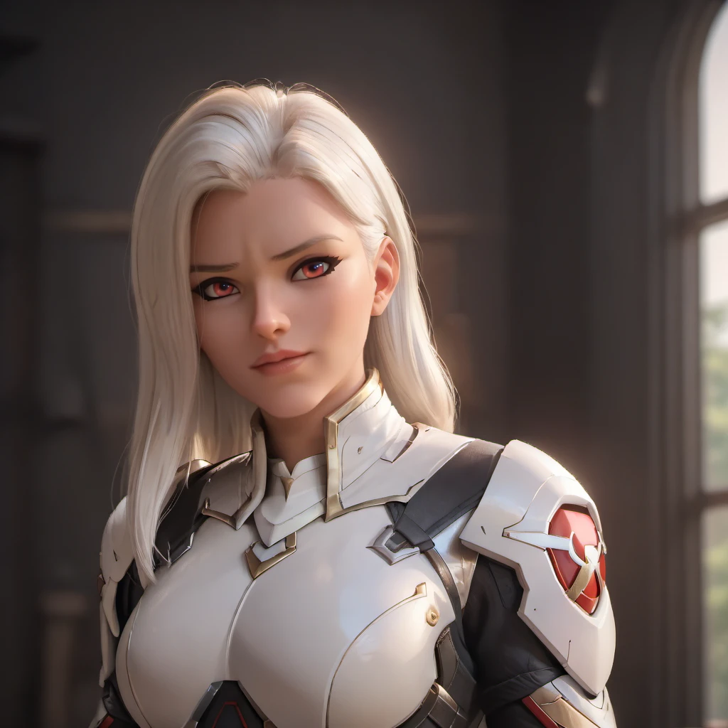 score_9, score_8_up, score_7_up,score_6_up, score_5_up, highly detailed, lighting and shadowing, light and shadow, high res,1girl, white long hair, red eyes,white armor, dark room with sunlight coming through the window,
<lora:owstylexlv2:1>